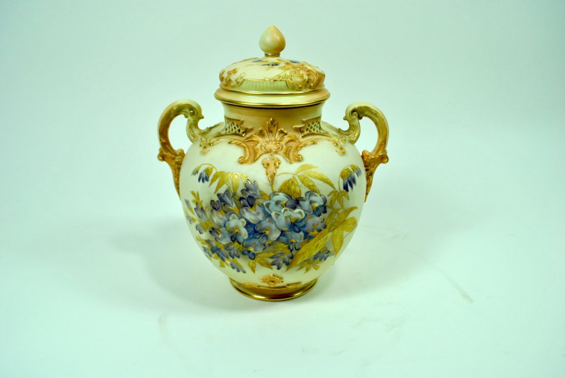 Signed Royal Worcester 2 Handeld Covered Jar (1 of 7)