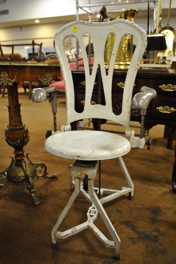 Vintage Cast Iron Dental Chair (1 of 5)