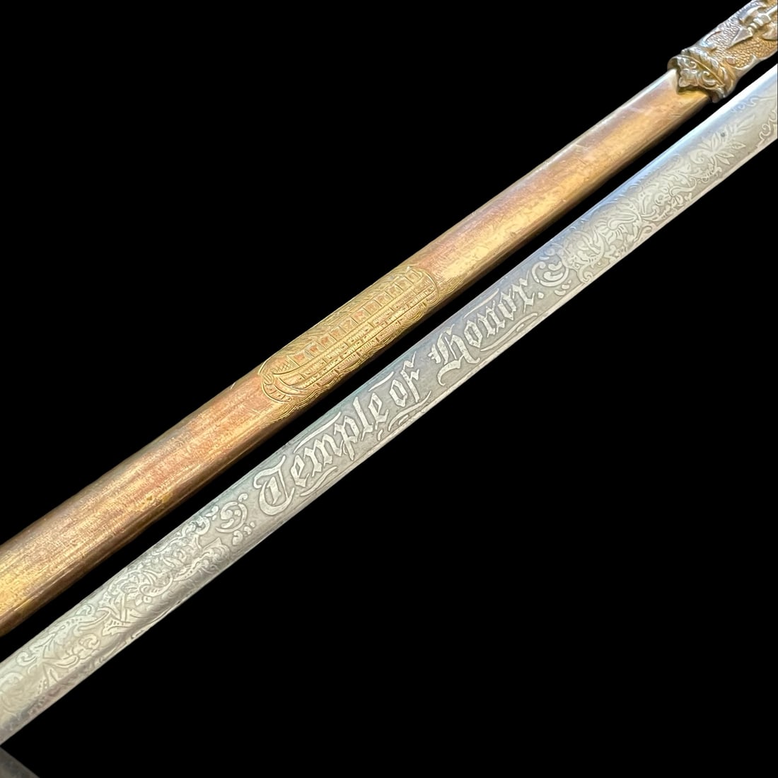 33rd Level Masonic Order Templat Sword & Sheath - 16