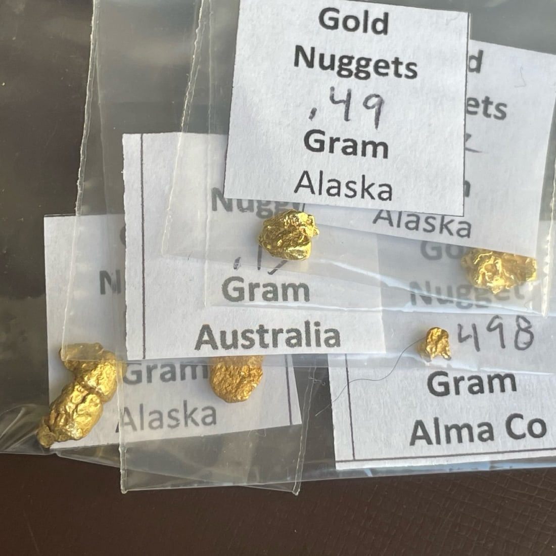 3.01 Grams total Pure 24k Gold Nuggets - 3