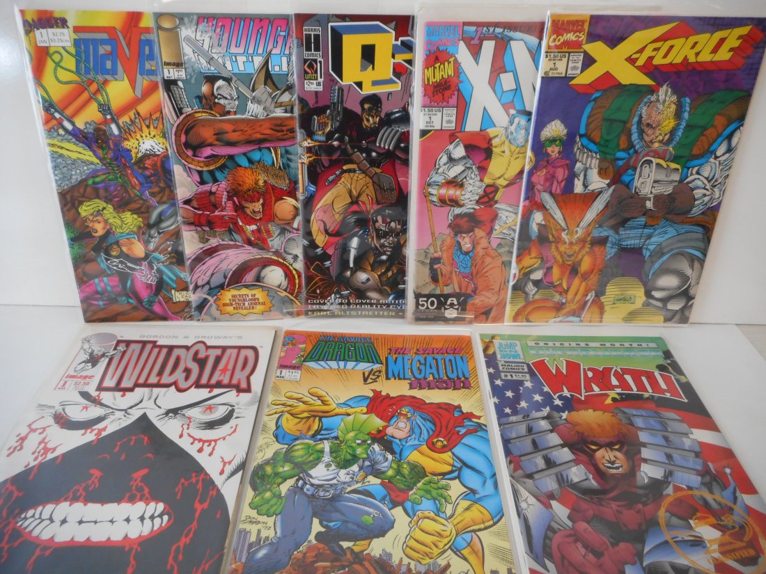 Eight (8) First Issue Comic Books, Assorted DC, Marvel, Image, Malibu, Harris, Jagger Comics (1 of 6)