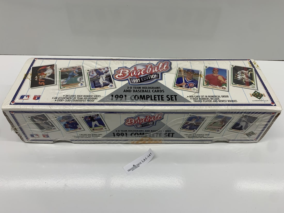 1991 Complete Set MLB Baseball Cards & 3-D Team Holograms, factory sealed box (1 of 5)