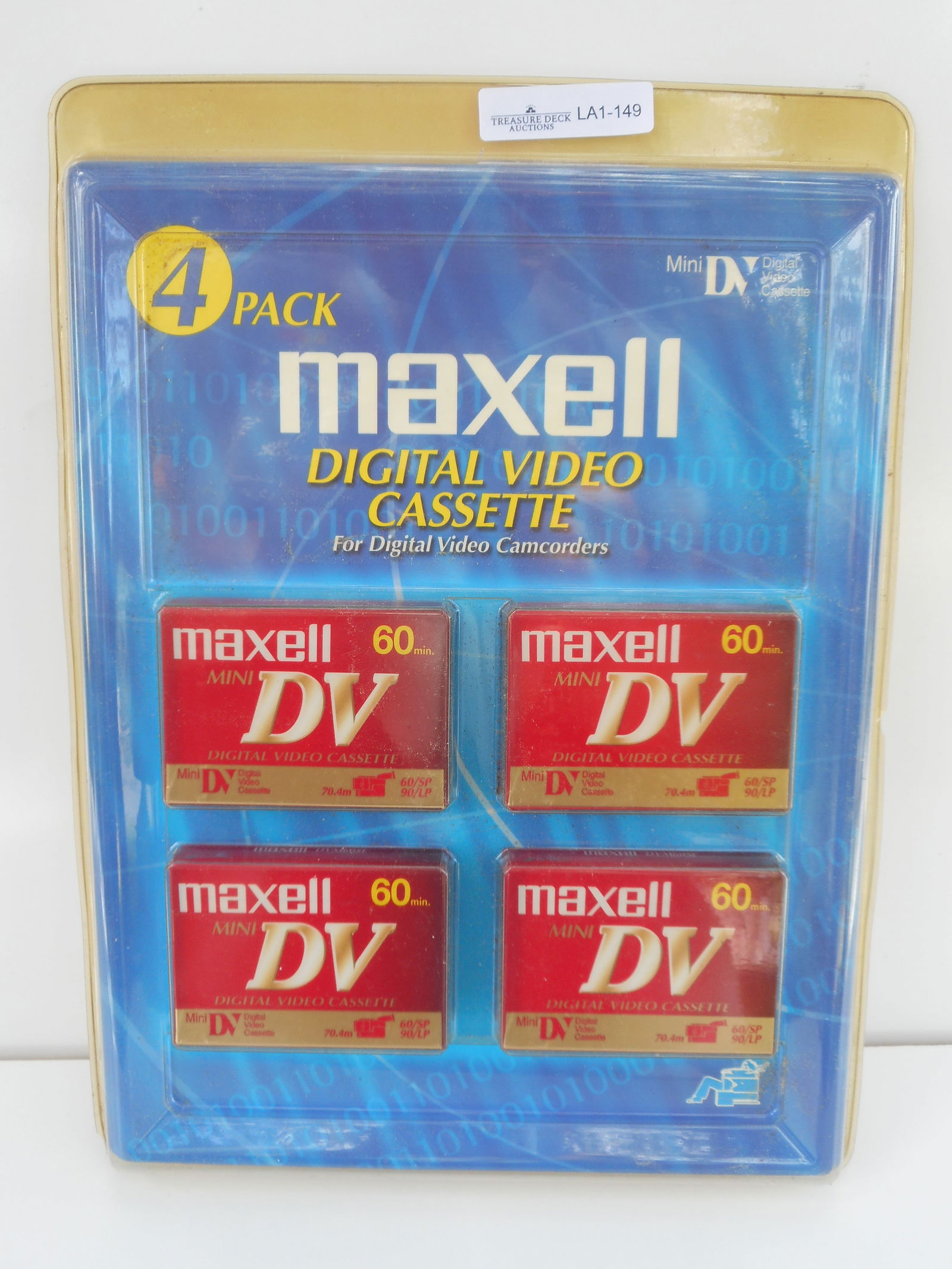 4-pack of Maxell Digital Video Cassettes for Digital Camcorders, Mini DV Cassettes, New in package (1 of 4)