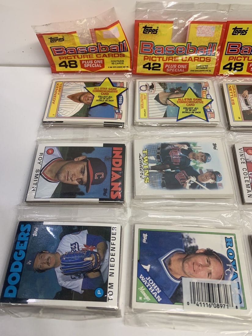 5 sets MLB Topps Chewing Gum 1980s All Star Game Commemorative Set Baseball Cards, Sealed packs (1 of 4)