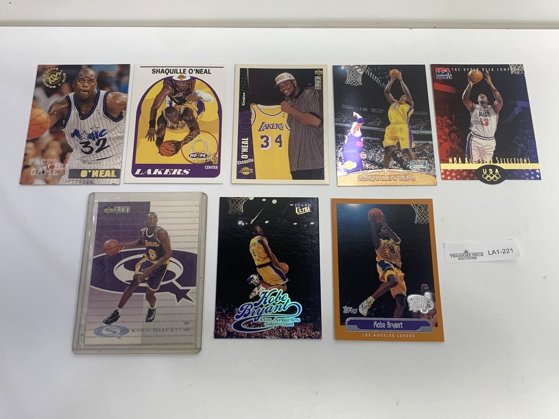 Shaquille O'Neal & Kobe Bryant NBA and USA Olympic Basketball Trading Cards, Lakers, Magic (1 of 4)