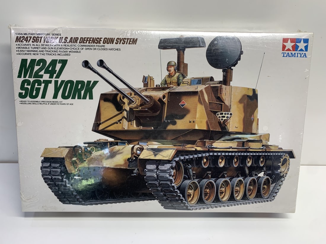 135th Military Miniature Series M247 SGT YORK U.S. AIR Defense Gun System Model, New In Box: Shrink-wrapped, unopened Bidding on this item is acceptance of our posted Auction Policy