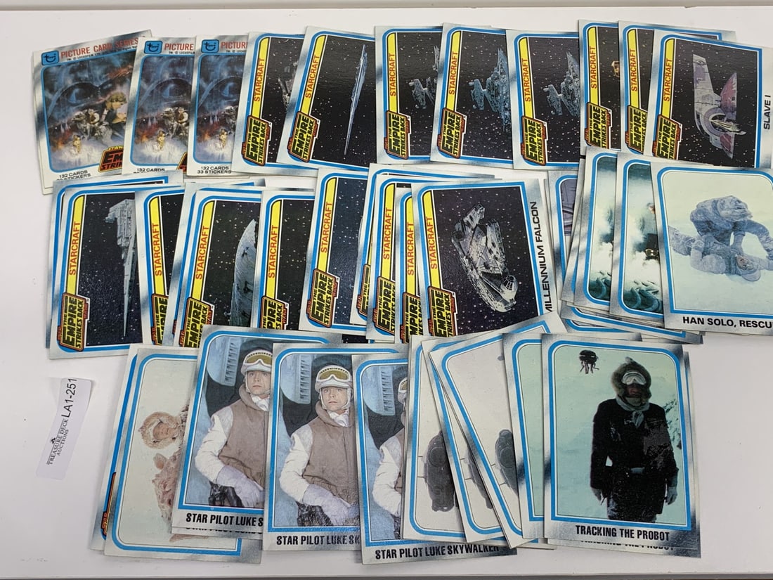 Star Wars, The Empire Strikes Back - Picture Cards, Trading Cards, Ships and Characters: stored together in hard plastic case (not pictured) Bidding on this item is acceptance of our posted Auction Policy