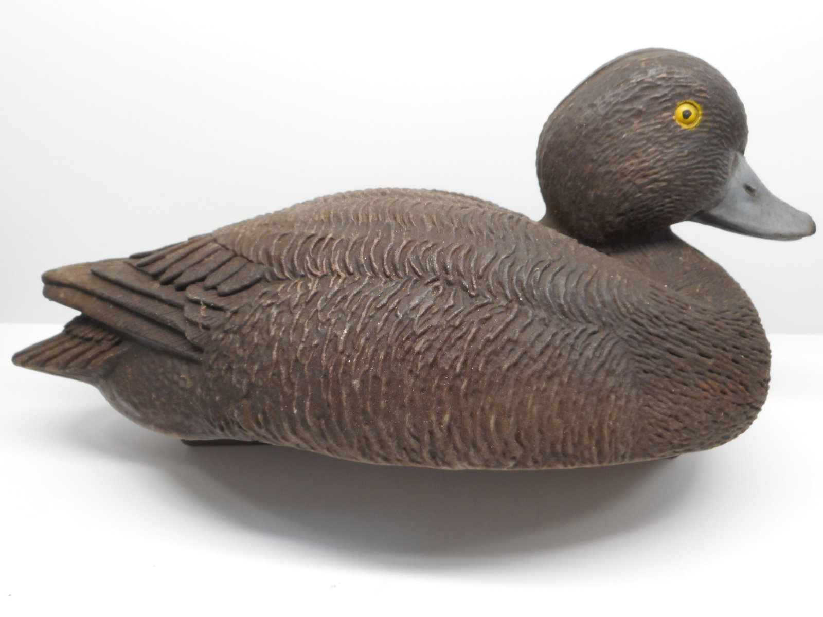 Vintage Woodstream Corp D-100 Victor Duck Decoy, Yellow Painted Eyes, Inflatable, 13 inches (1 of 4)