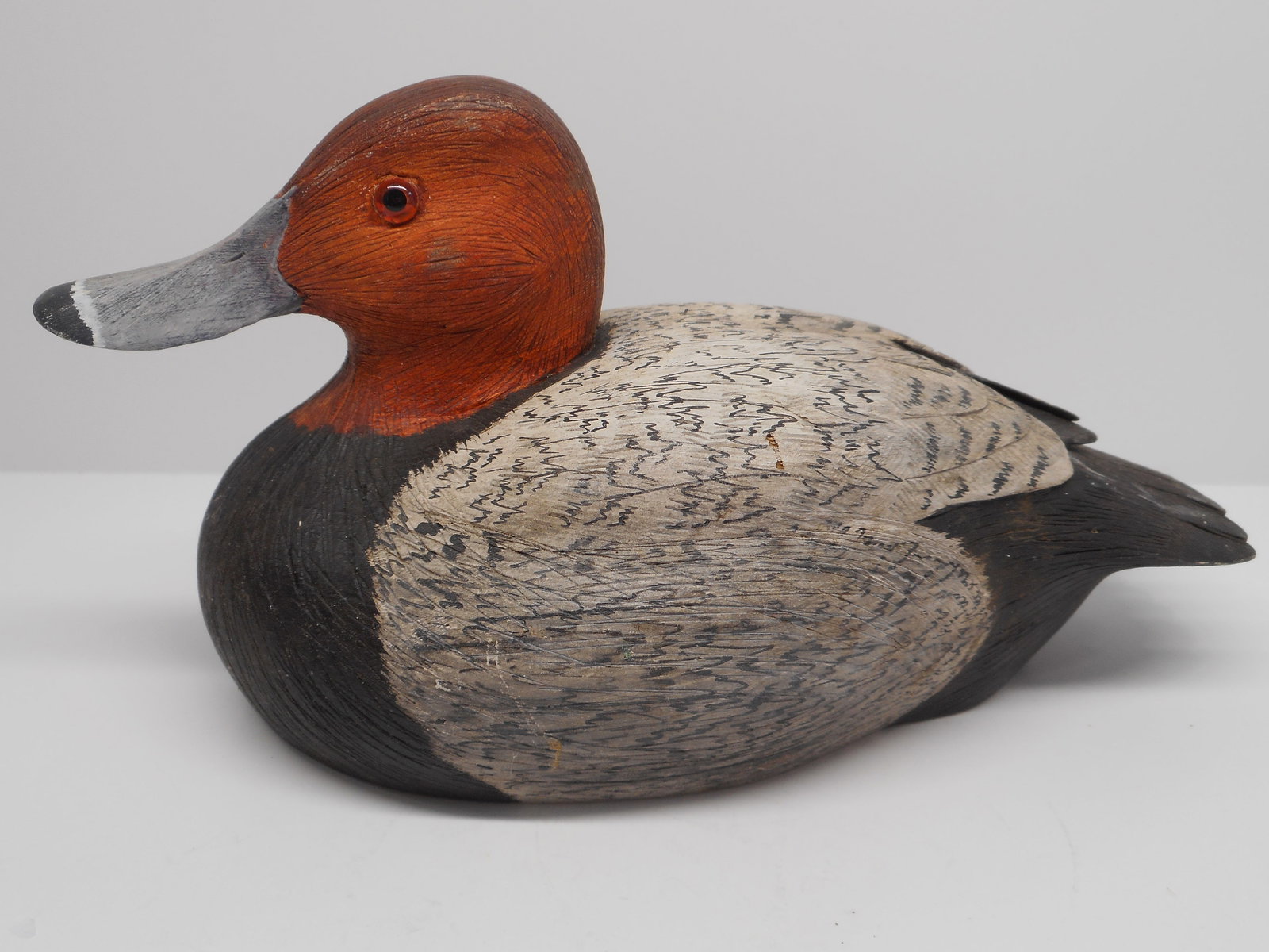 8-inch Wooden Canvasback Duck Decoy or Folk Art Decor (1 of 5)