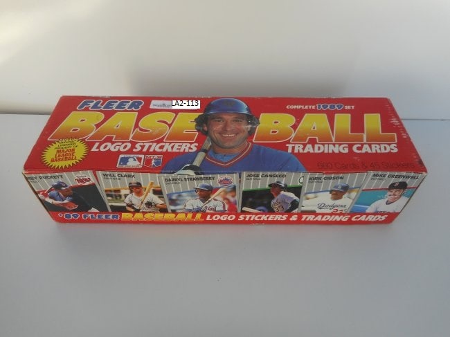 Fleer Baseball Trading Cards and Logo Stickers, 1989 Set, Open Box (1 of 4)