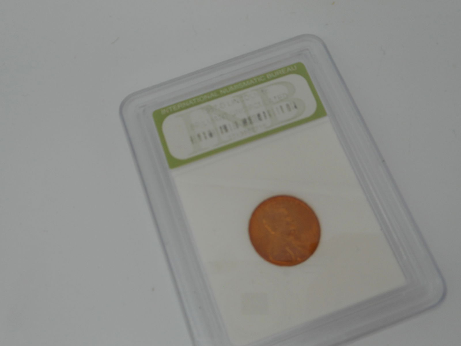 Genuine 1957-D LINCOLN 1c, Original Brilliant Uncirculated Penny, Int'l Numismatic Bureau, Hard Case (1 of 5)