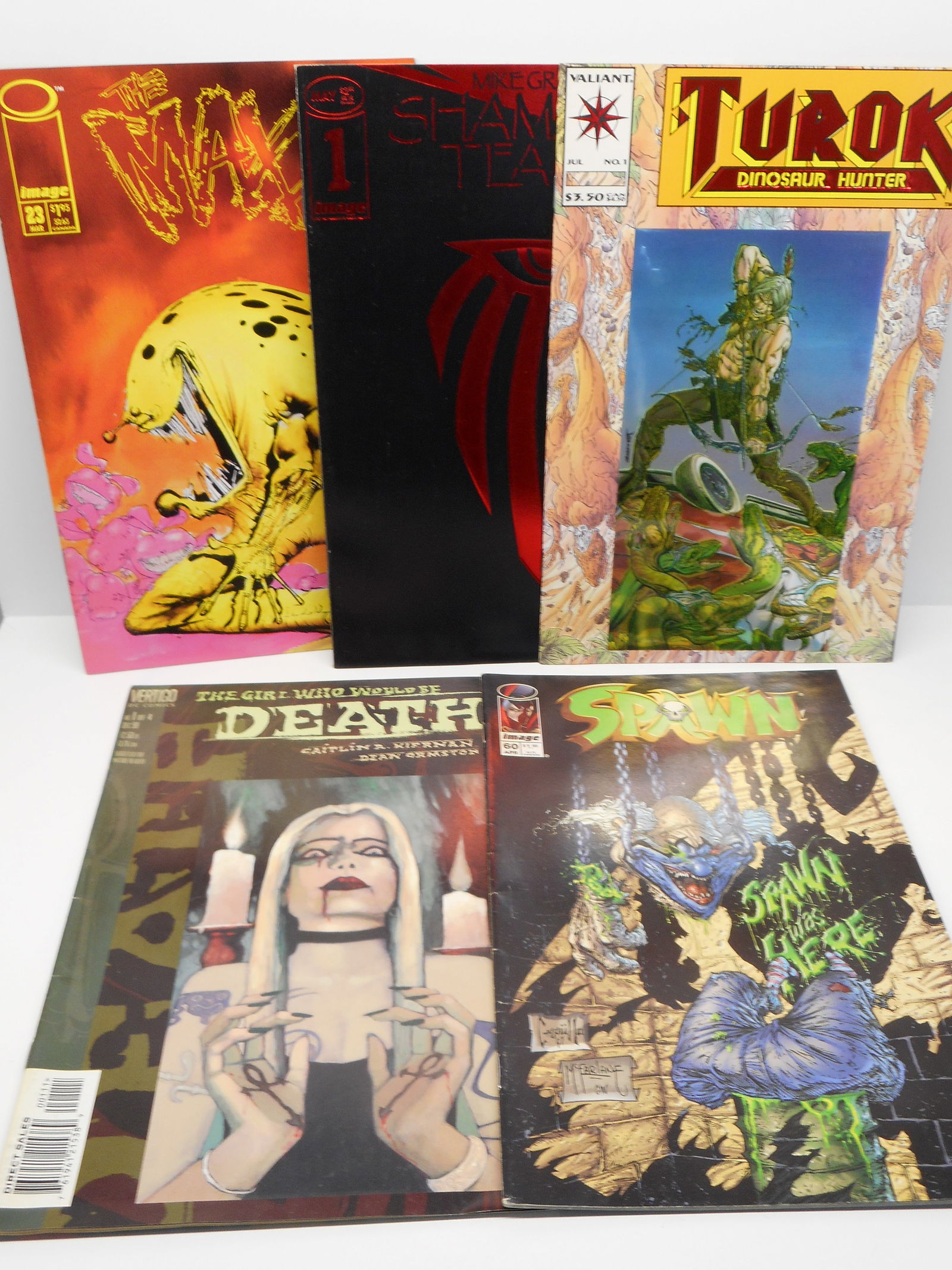 Assorted Vintage Comic Books, Some Metallic Covers/ Valiant, Image and Vertigo DC Comics (1 of 3)