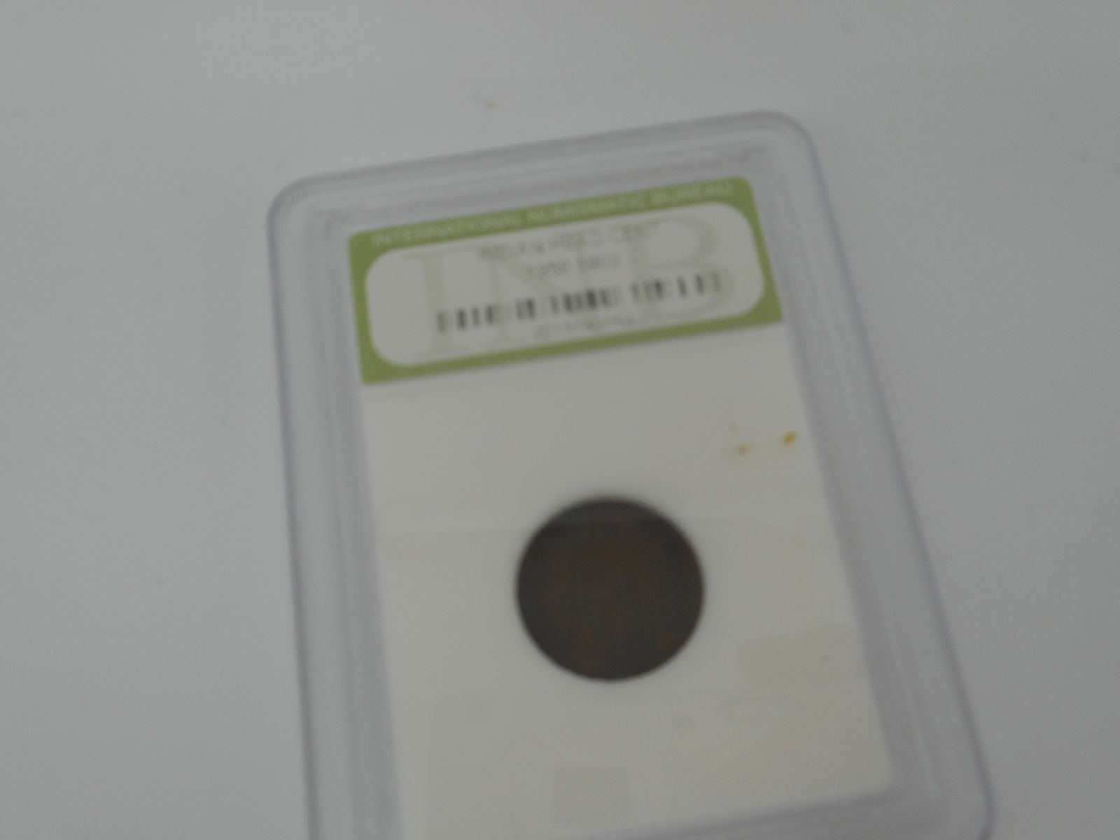 1906 Genuine Indian Head Cent, Original, Int'l Numismatic Bureau Hard Plastic Case (1 of 8)