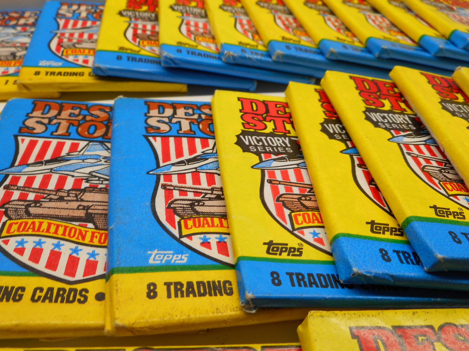 24 Packs (sealed) DESERT STORM Victory Series, Topps Trading Cards and Stickers, Coalition for Peace (1 of 4)