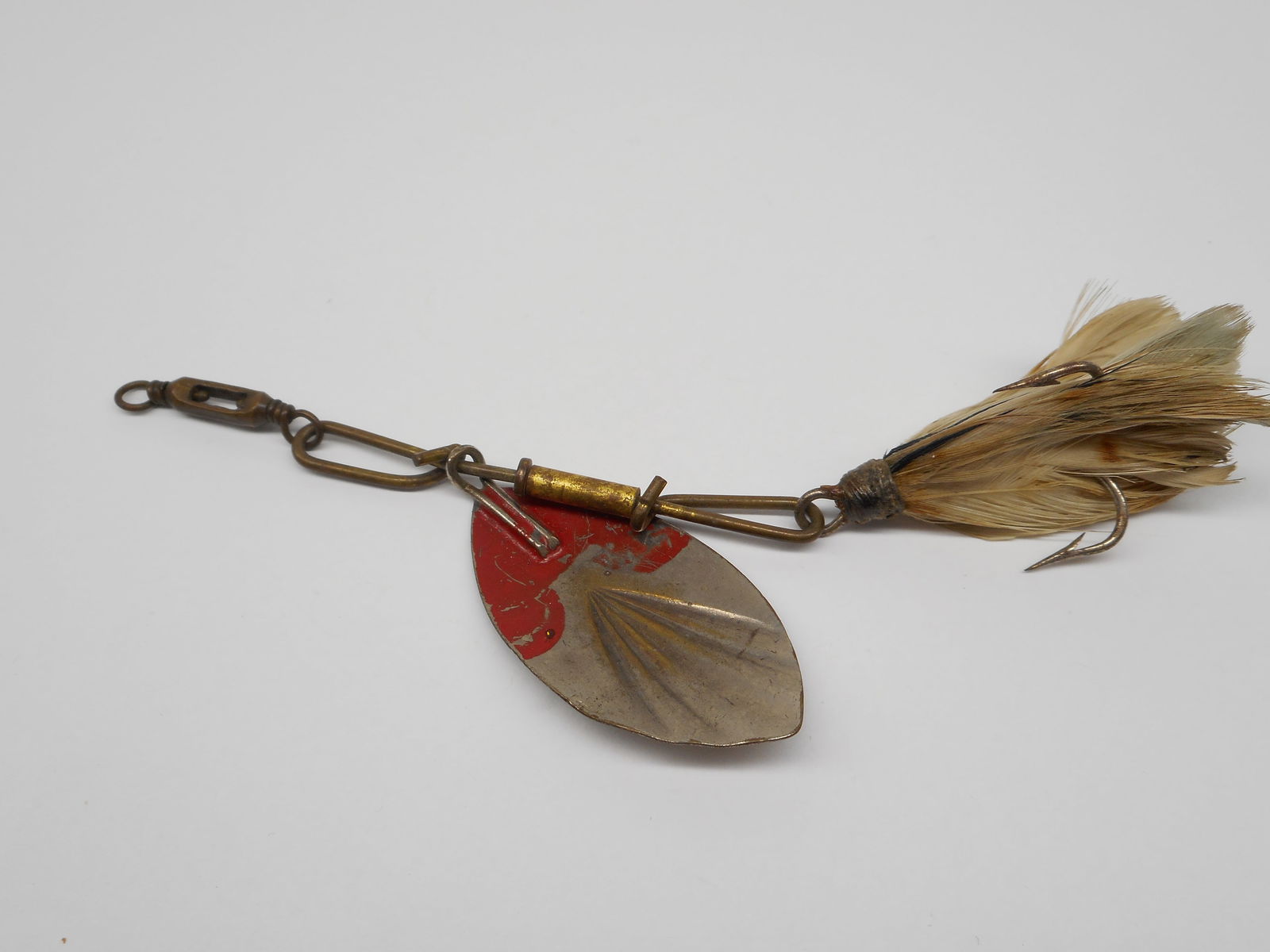 Marked Antique Fishing Lure with Spinner Blade, Made by G.M. Skinner, Clayton NY (1 of 7)