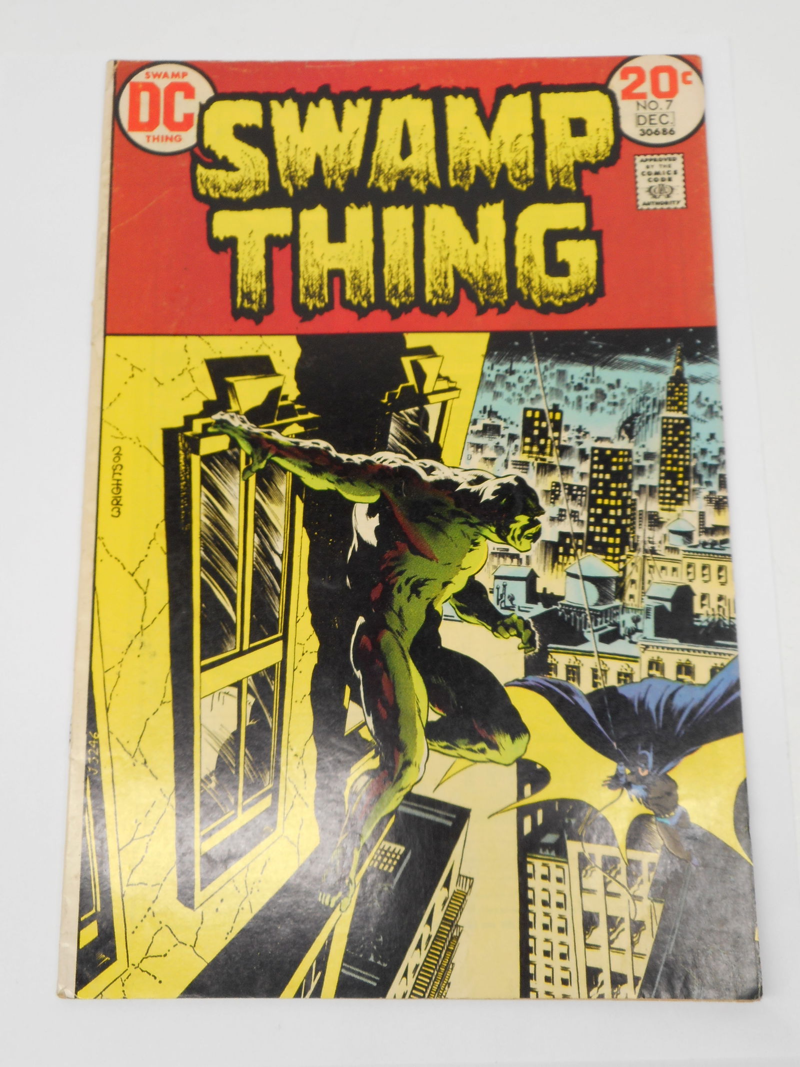 SWAMP THING - Vintage DC Comic, Issue No. 7, 20c cover price (1 of 4)