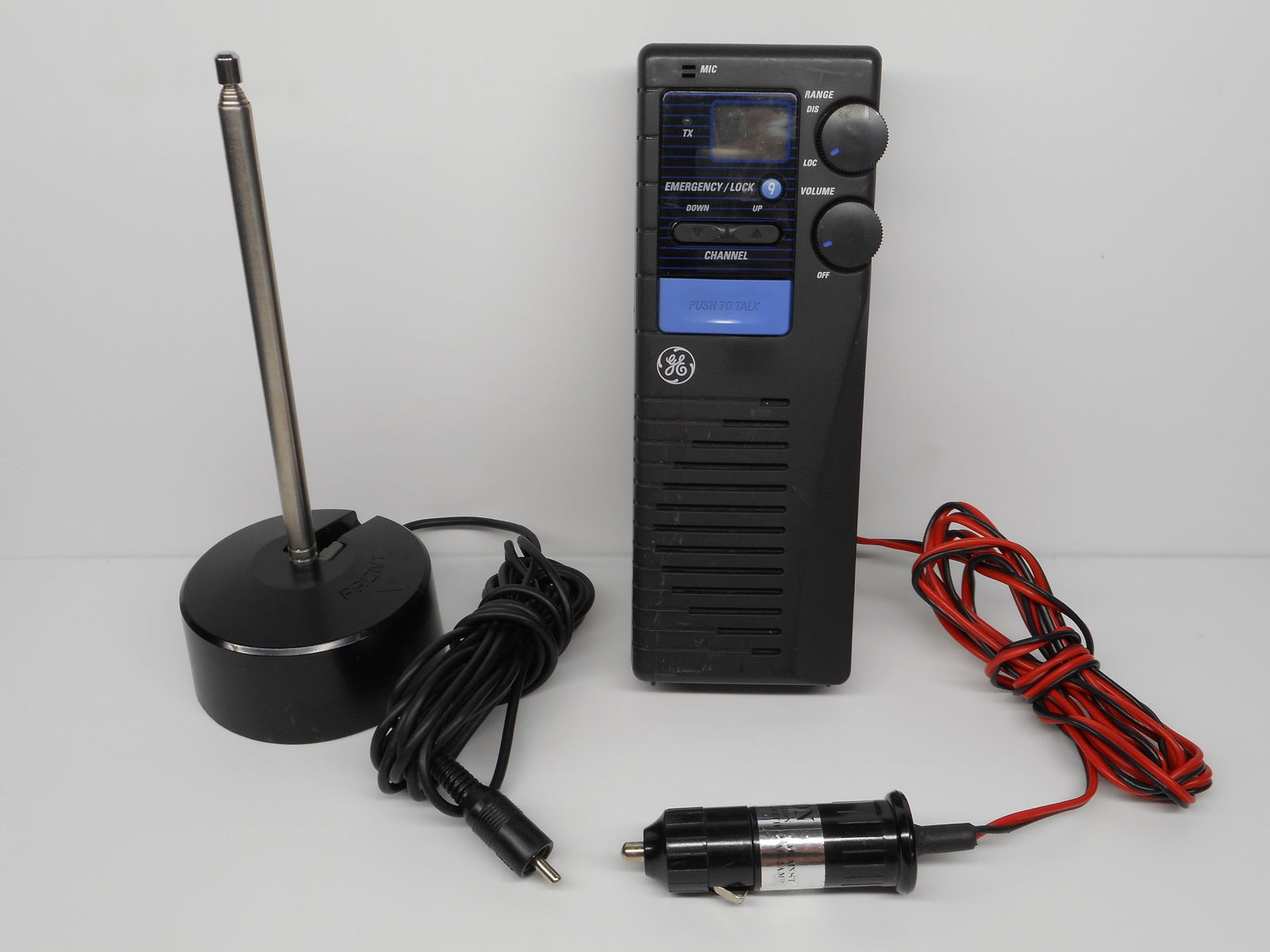 GE General Electric Handheld CB Radio for Emergency Use, Antenna for Low Speed Driving, Working (1 of 4)