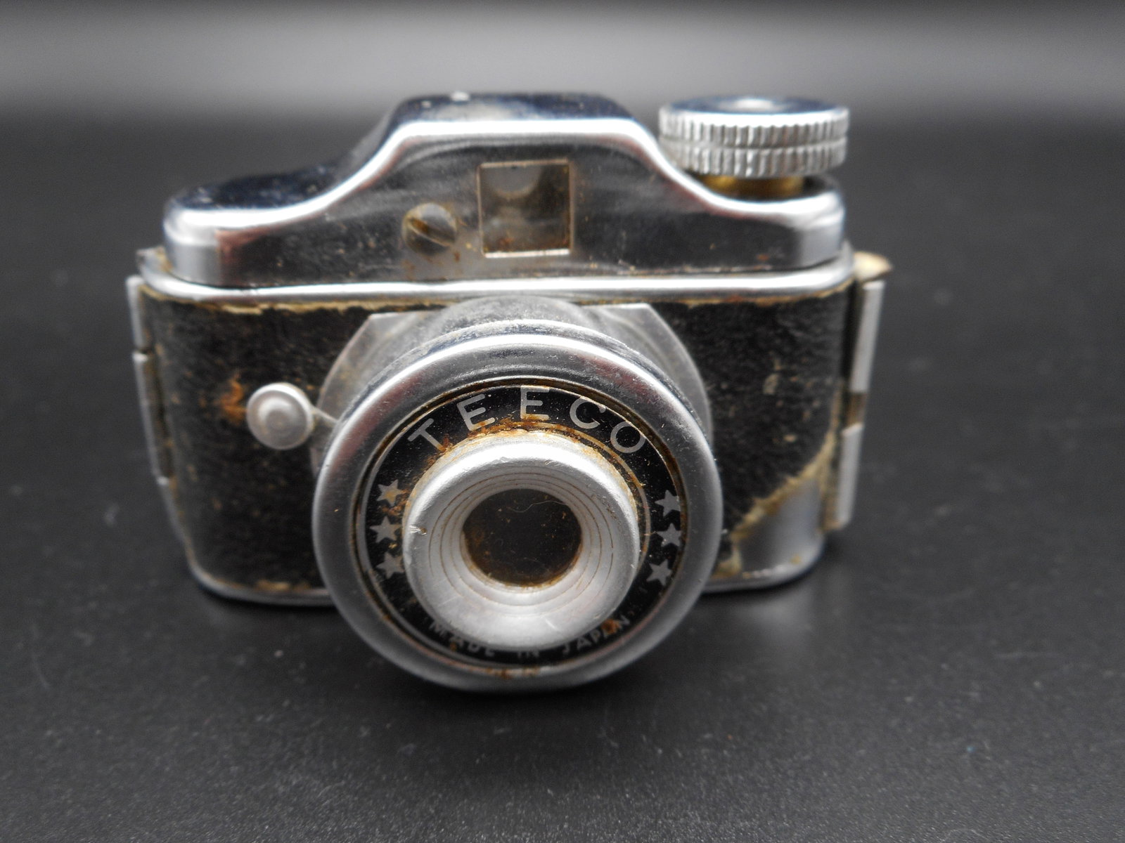 Vintage TEECO Miniature Metal Spy Camera, Made in Japan, 2 inches: Bidding on this item will be indication that the Bidder acknowledges that they have read and agreed to the Terms and Conditions posted to this Auction