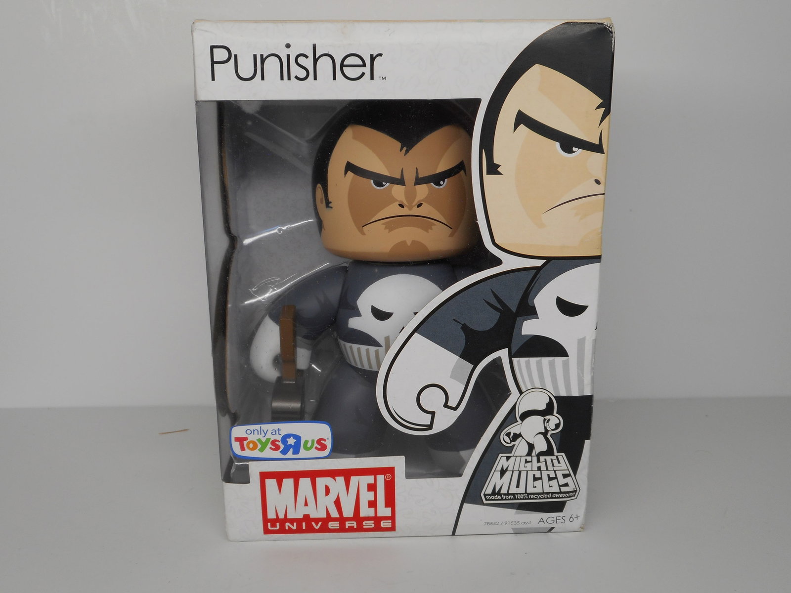 PUNISHER - Marvel Mighty Muggs Toys R Us Exclusive Vinyl Figure, New In box: Bidding on this item will be indication that the Bidder acknowledges that they have read and agreed to the Terms and Conditions posted to this Auction