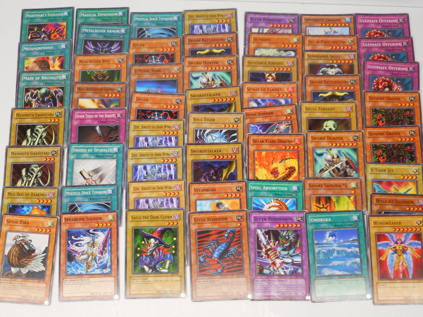 Vintage Yu-Gi-Oh! Commons, Trading Card Game, TCG (1 of 7)