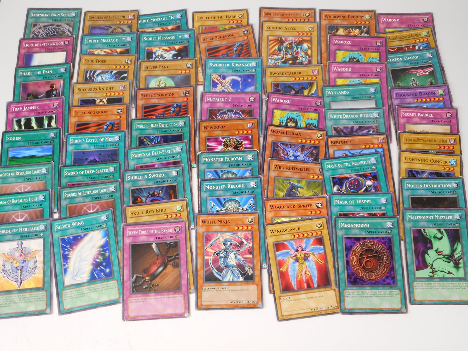 Vintage Yu-Gi-Oh! Commons, Trading Card Game, TCG (1 of 7)