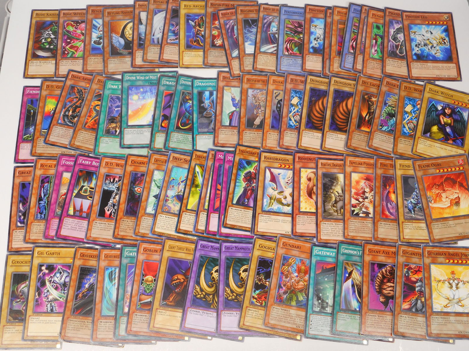 Large Assortment, All 1st Edition Vintage Yu-Gi-Oh! Commons, Trading Card Game, TCG (1 of 5)