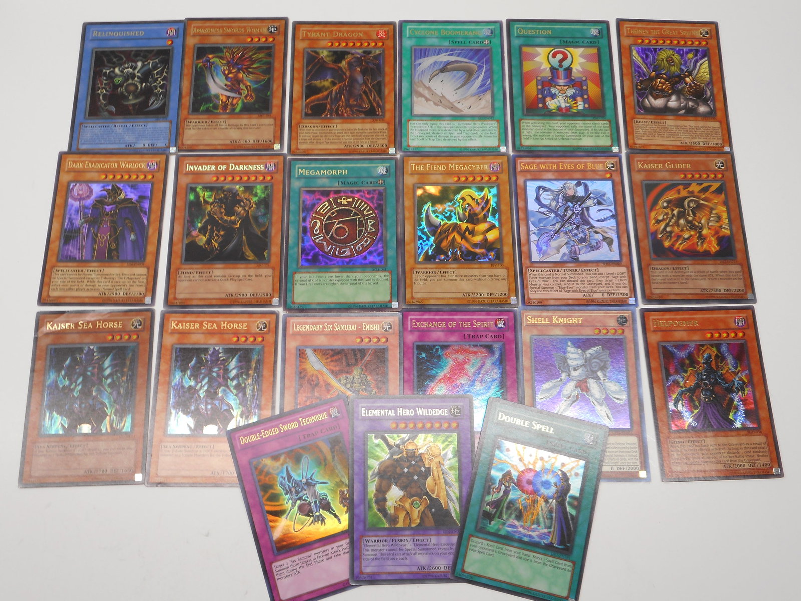 All Ultra Rare Vintage Yu-Gi-Oh TCG Trading Cards, Names in Gold or Silver Foil (1 of 7)