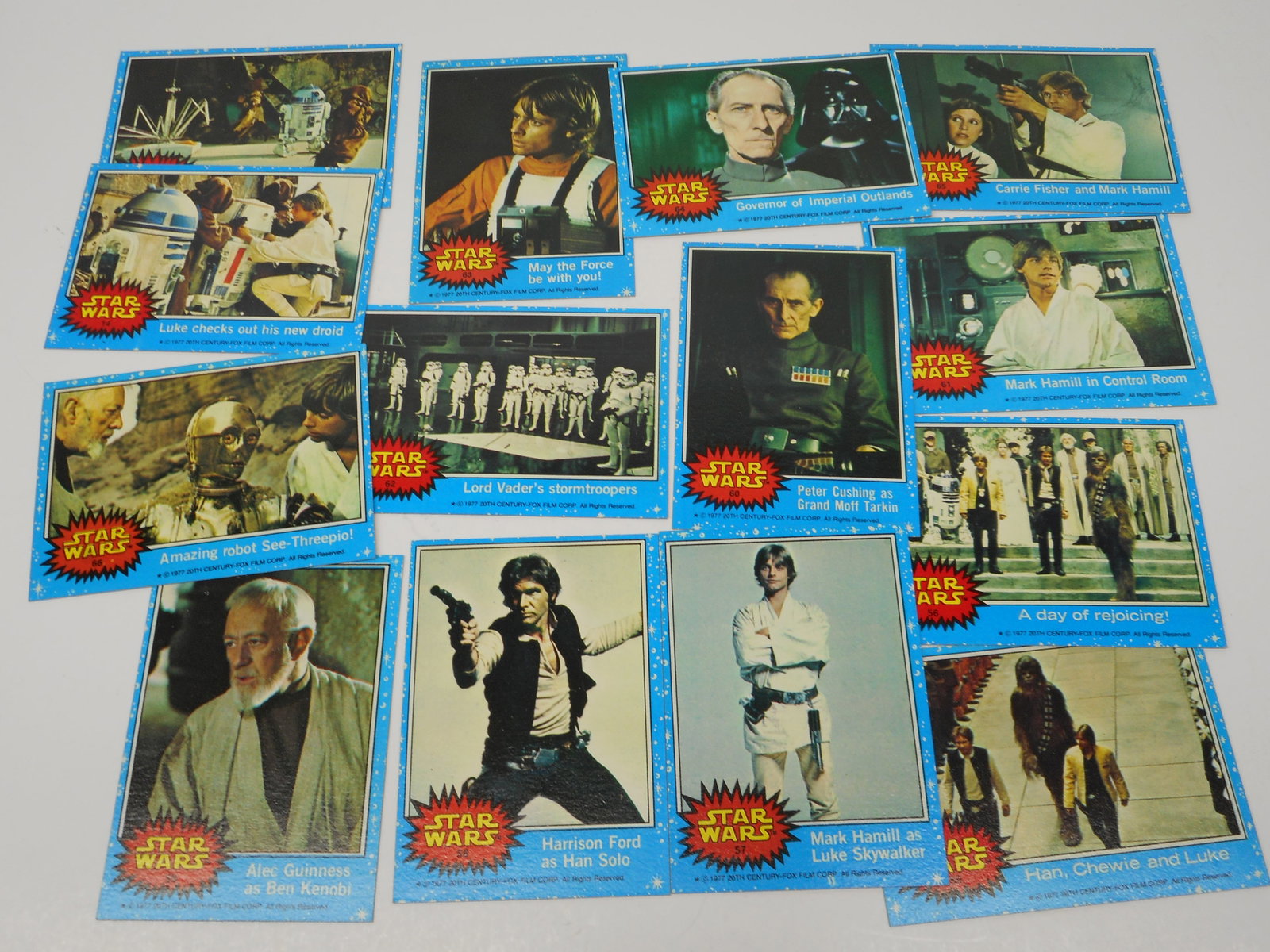 STAR WARS 1977 Movie Trading Cards, 20th Century Fox, Picture Puzzle & Facts on Back: Bidding on this item will be indication that the Bidder acknowledges that they have read and agreed to the Terms and Conditions posted to this Auction