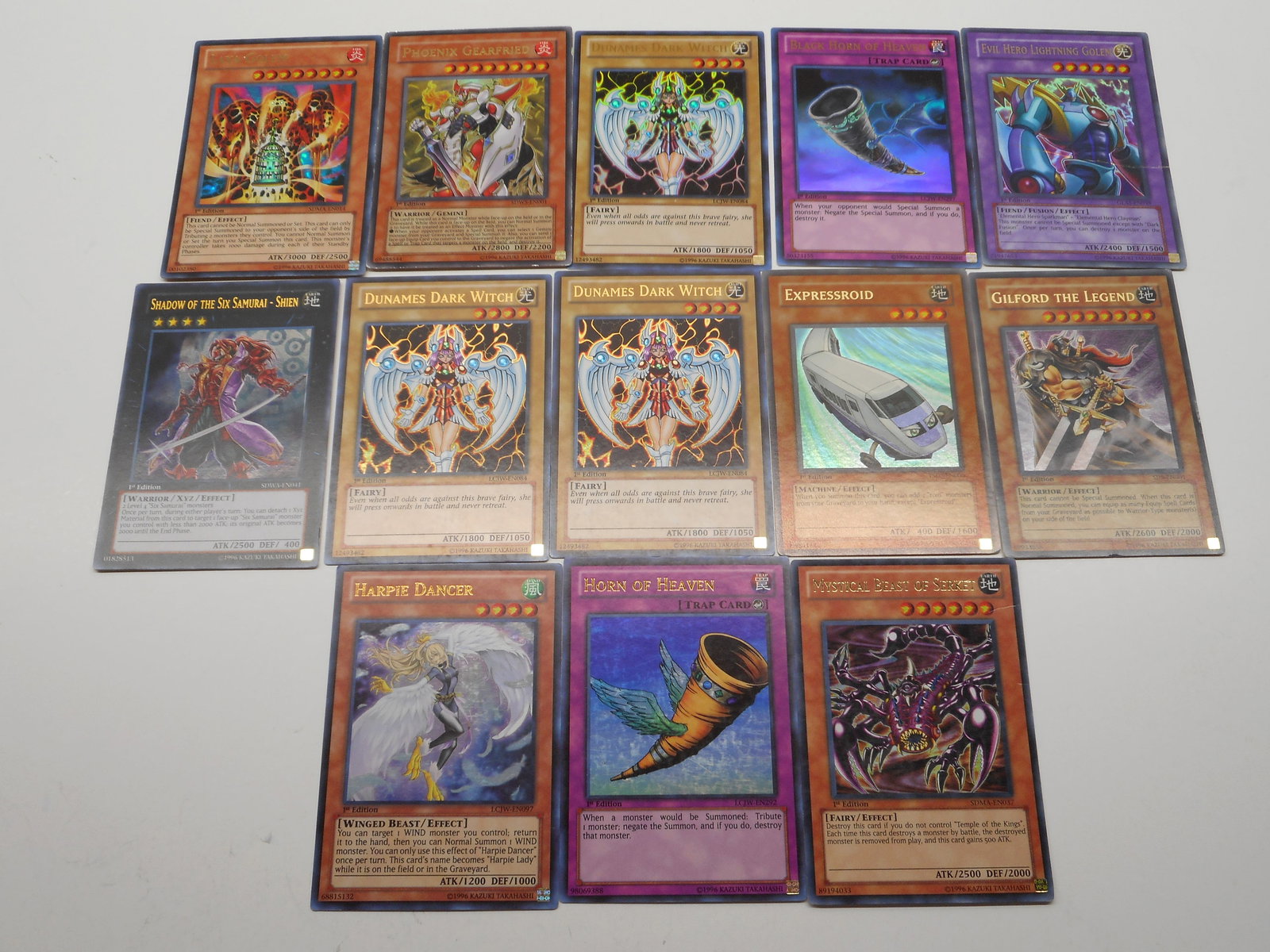All 1st Edition Ultra Rare Vintage Yu-Gi-Oh! TCG Holographic Trading Cards (1 of 6)