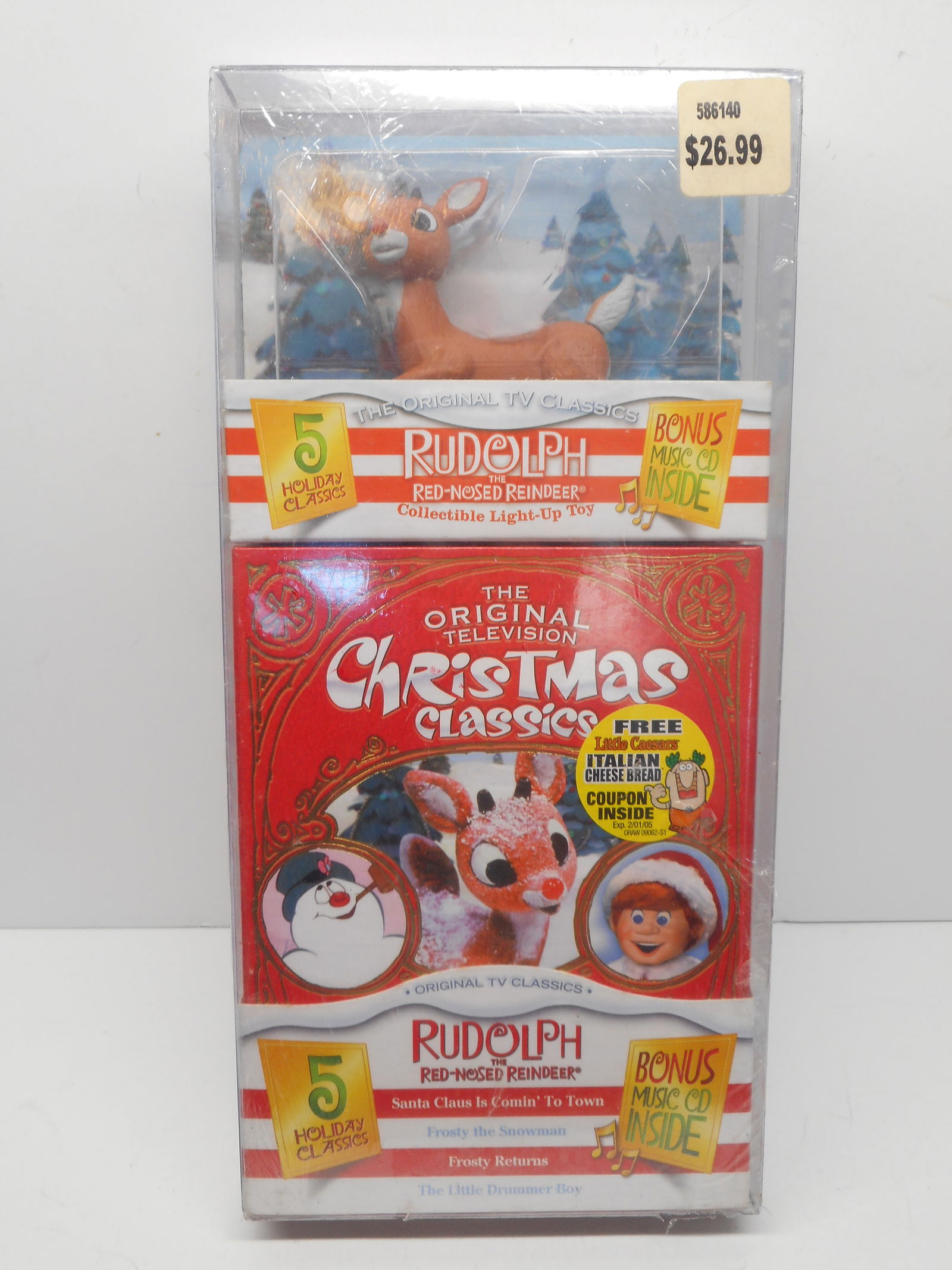 Rare Original Rudolph the Red-Nosed Reindeer Collectible DVD set, CD, Toy - New in Package (1 of 3)