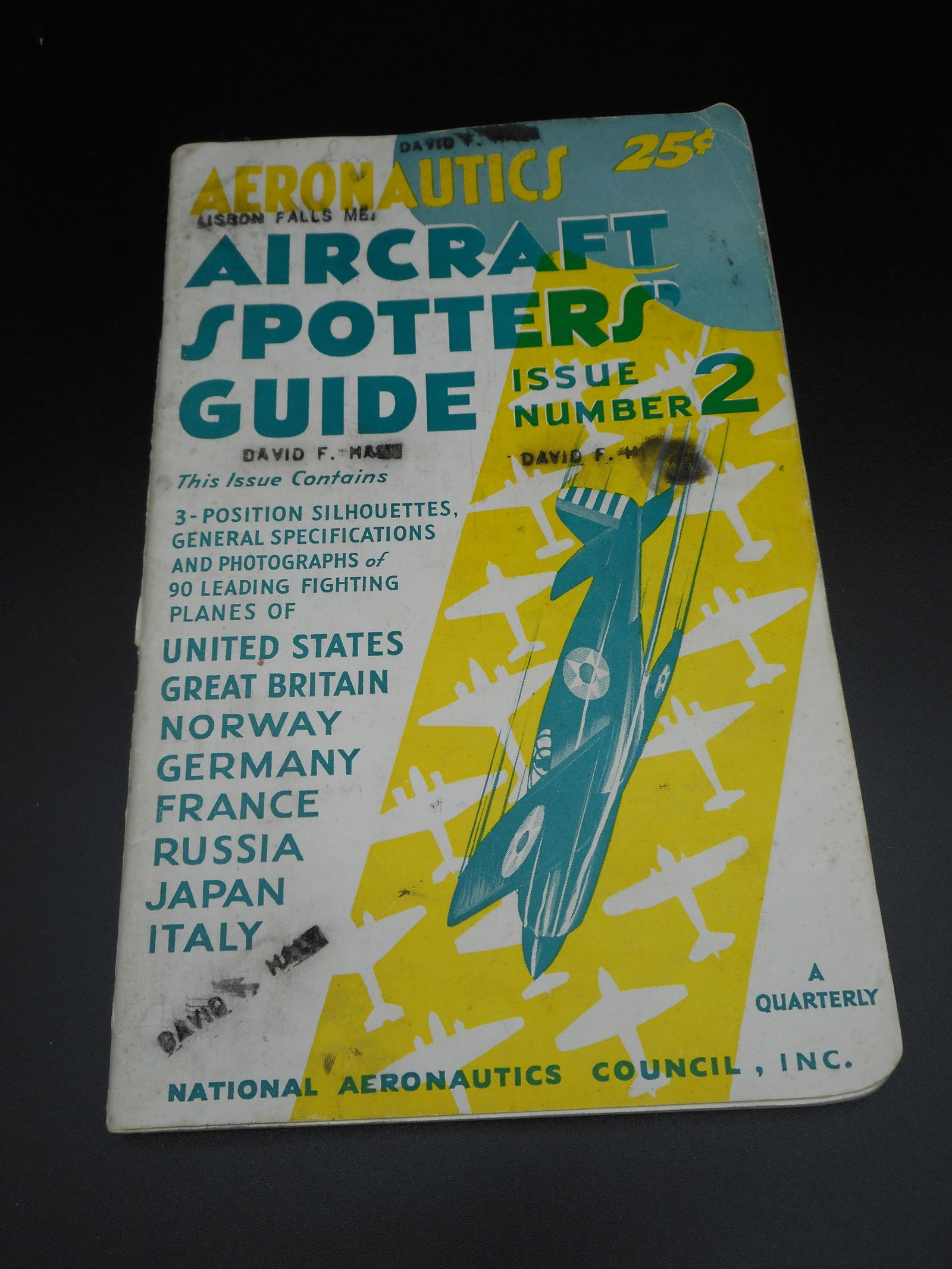 Aeronautics Aircraft Spotters Guide Year 2, Issue 2, Soft Cover Book, Cover Price 25c (1 of 5)