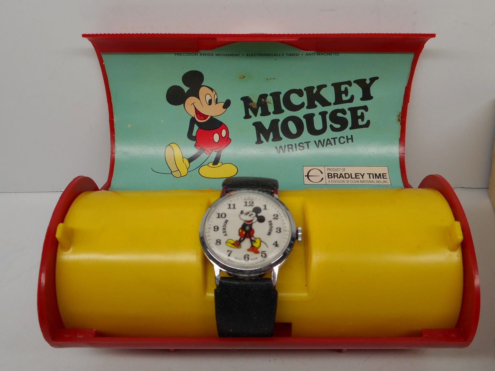 Vintage Mickey Mouse Bradley Time Wrist Watch in Original Case and Sleeve with Booklet (1 of 5)