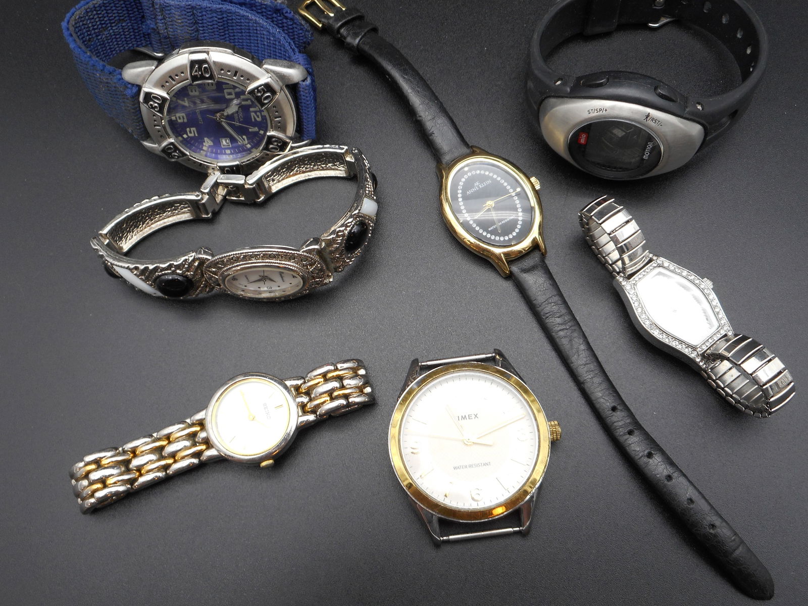 Timex, Anne Klein and Other Wrist Watches for Wear or Repair/Add Band, Need batteries (1 of 5)