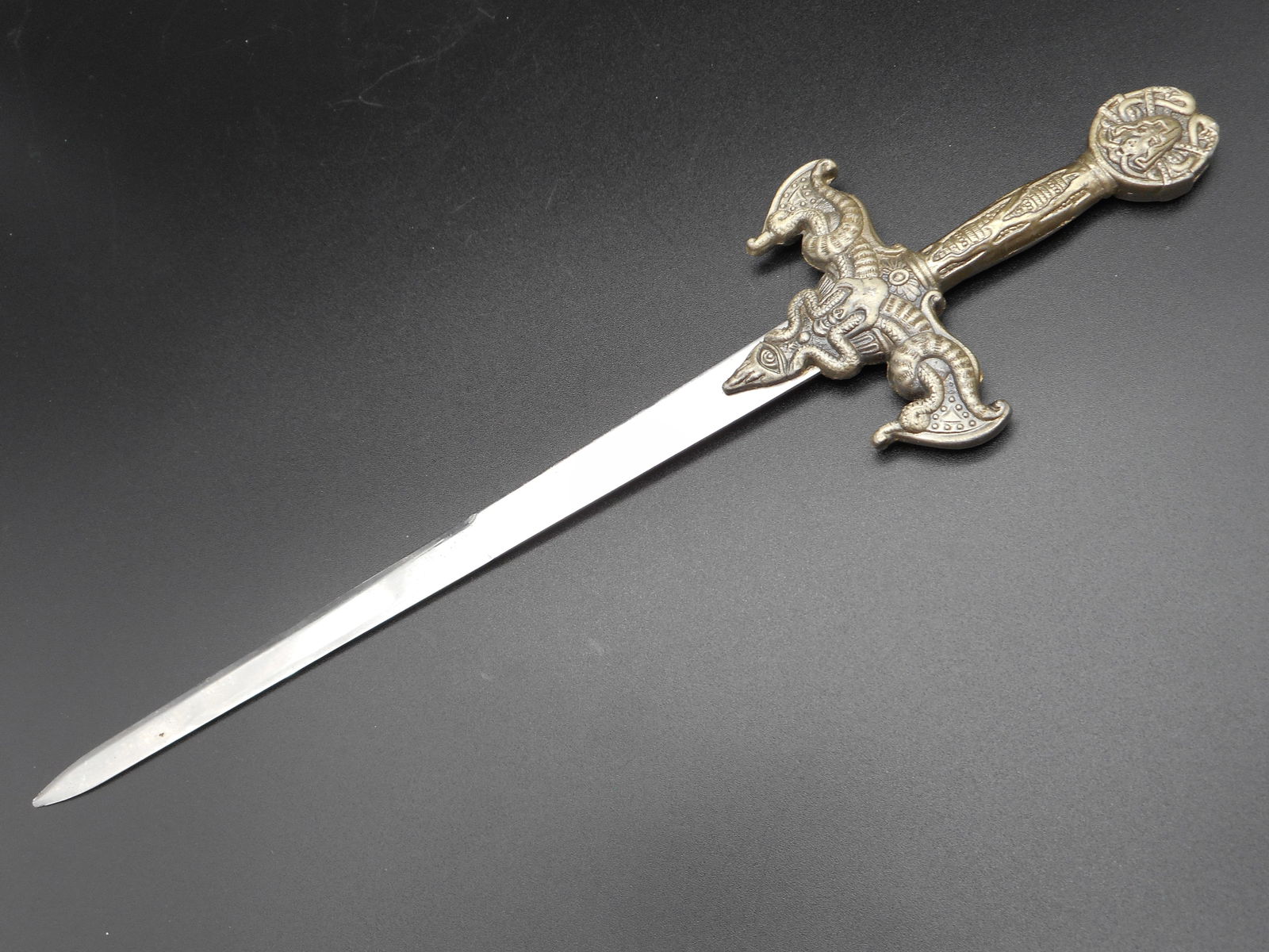Medieval Fantasy / Serpentine / Gates of Hell Sword Letter Opener, 11 inches (1 of 4)