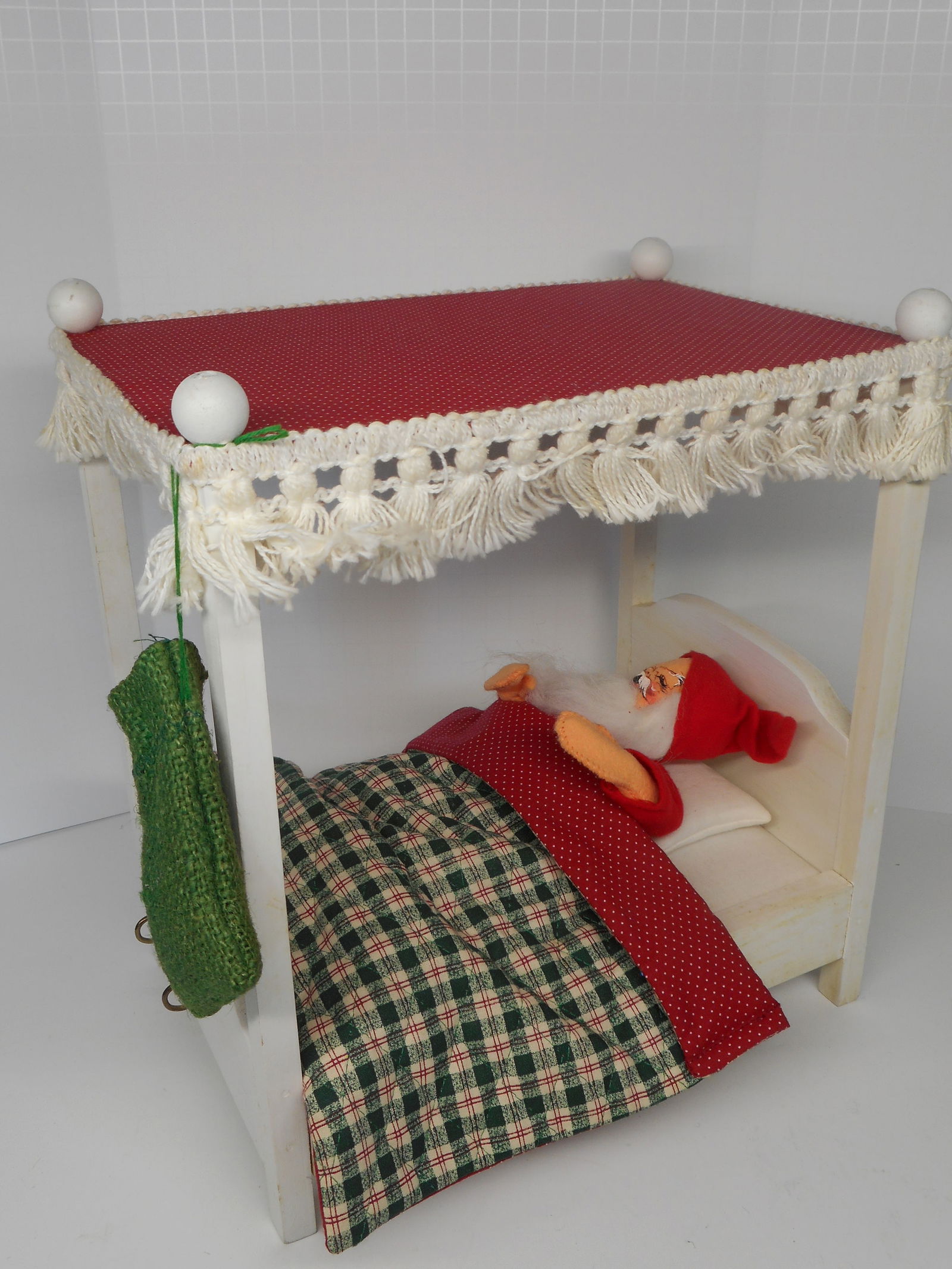 Rare Annalee Sleeping Santa Christmas Dove Exclusive, Santa in Canopy Bed, Days 'Til Christmas (1 of 5)