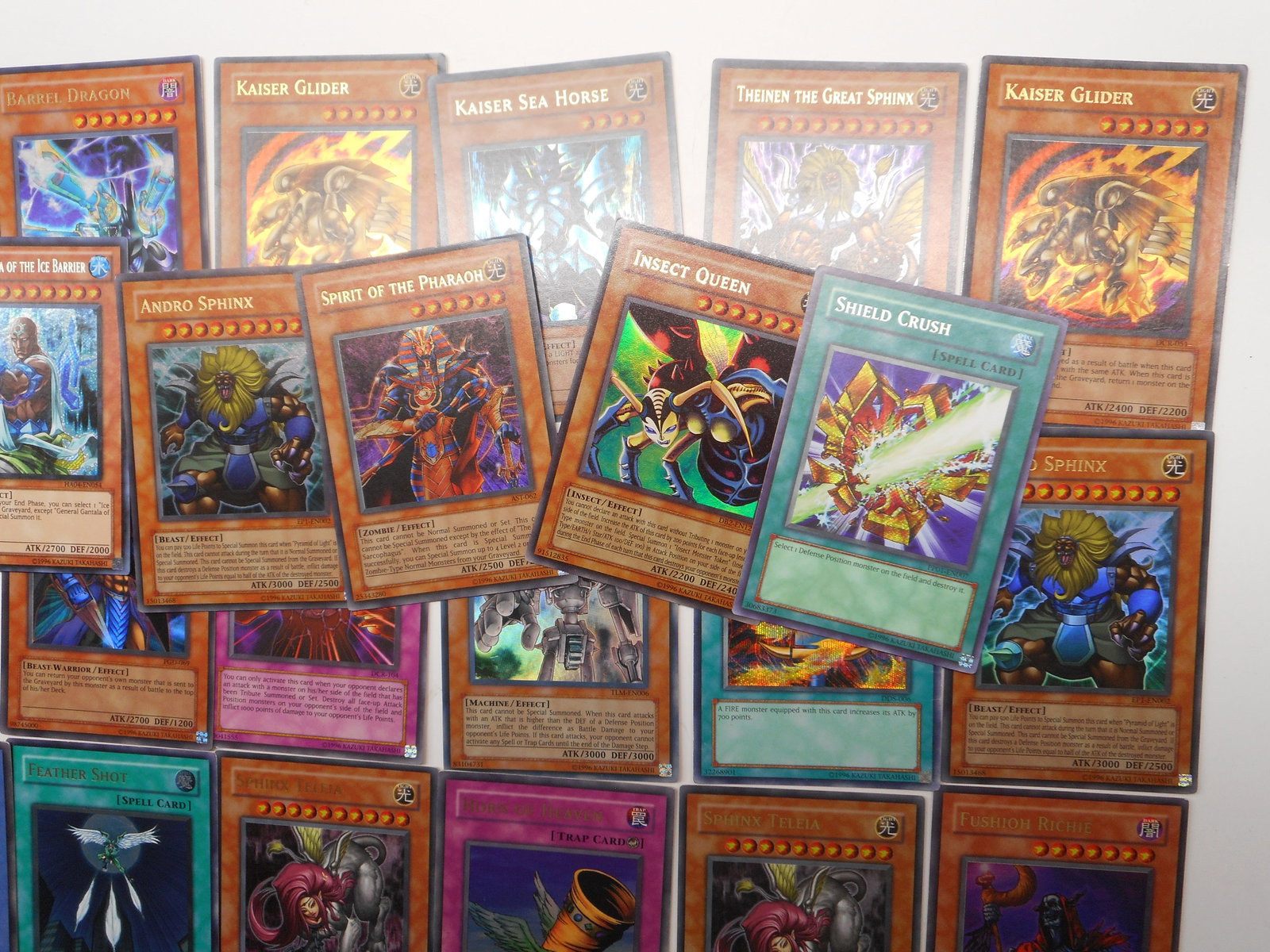Vintage Holographic Yu-Gi-Oh! Cards, TCG, Foil Names: Bidding on this item will be indication that the Bidder acknowledges that they have read and agreed to the Terms and Conditions posted to this Auction