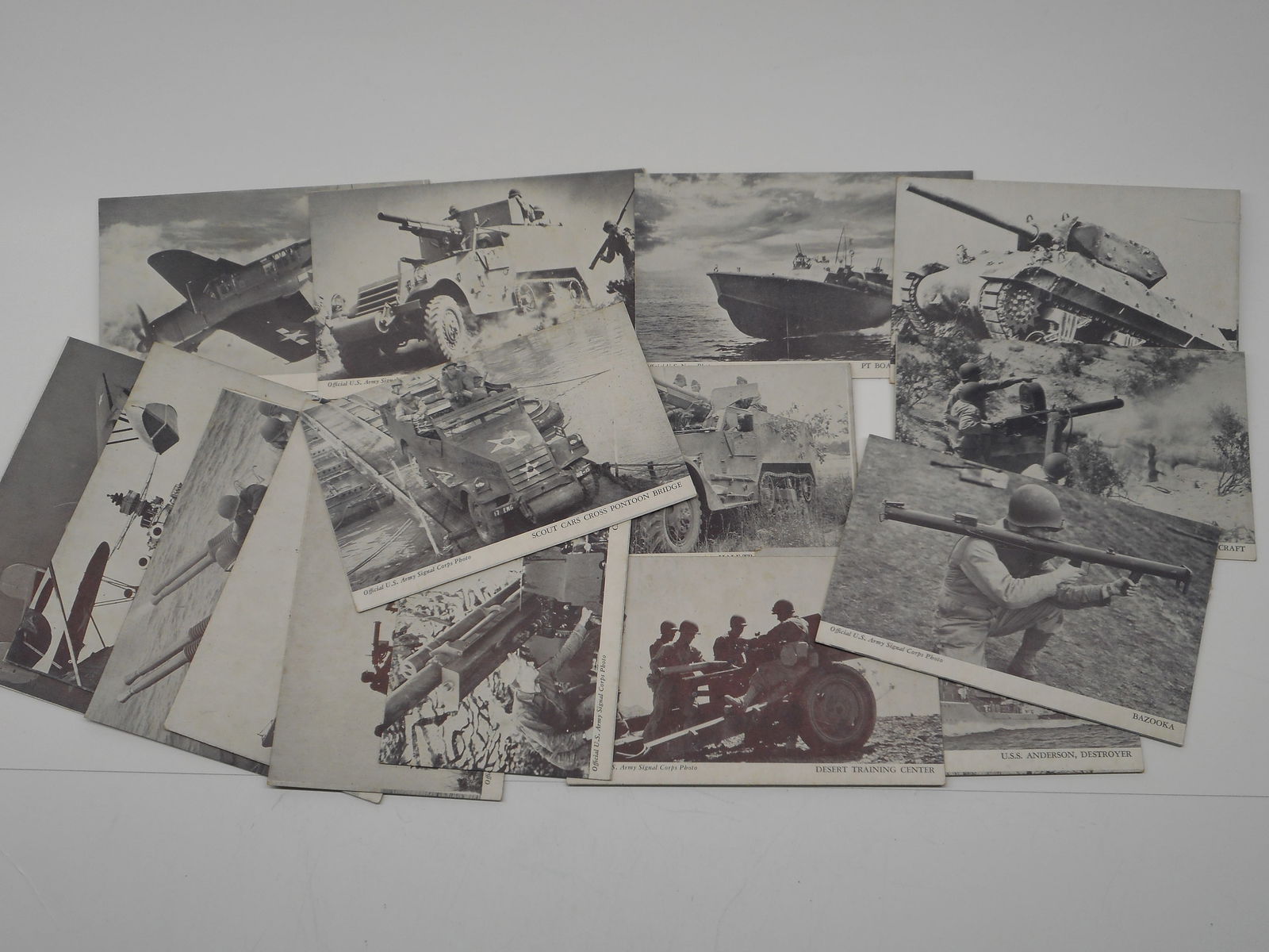 Official US Navy and Official Army Signal Corps Photos, Thin Cardboard, 5.5 x 3.5 inches (1 of 4)