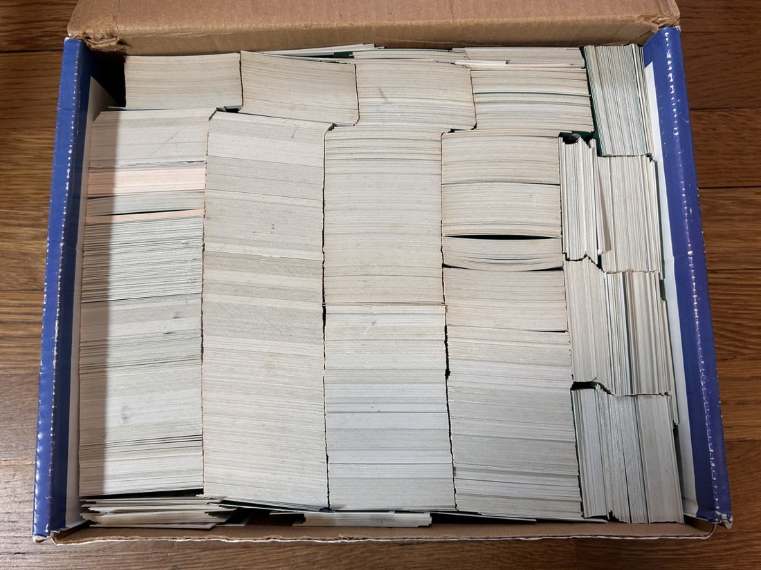 Collector's Value Pack Stuffed Box of Assorted Sports Cards, Over 1000 cards, Not removed for photos (1 of 3)