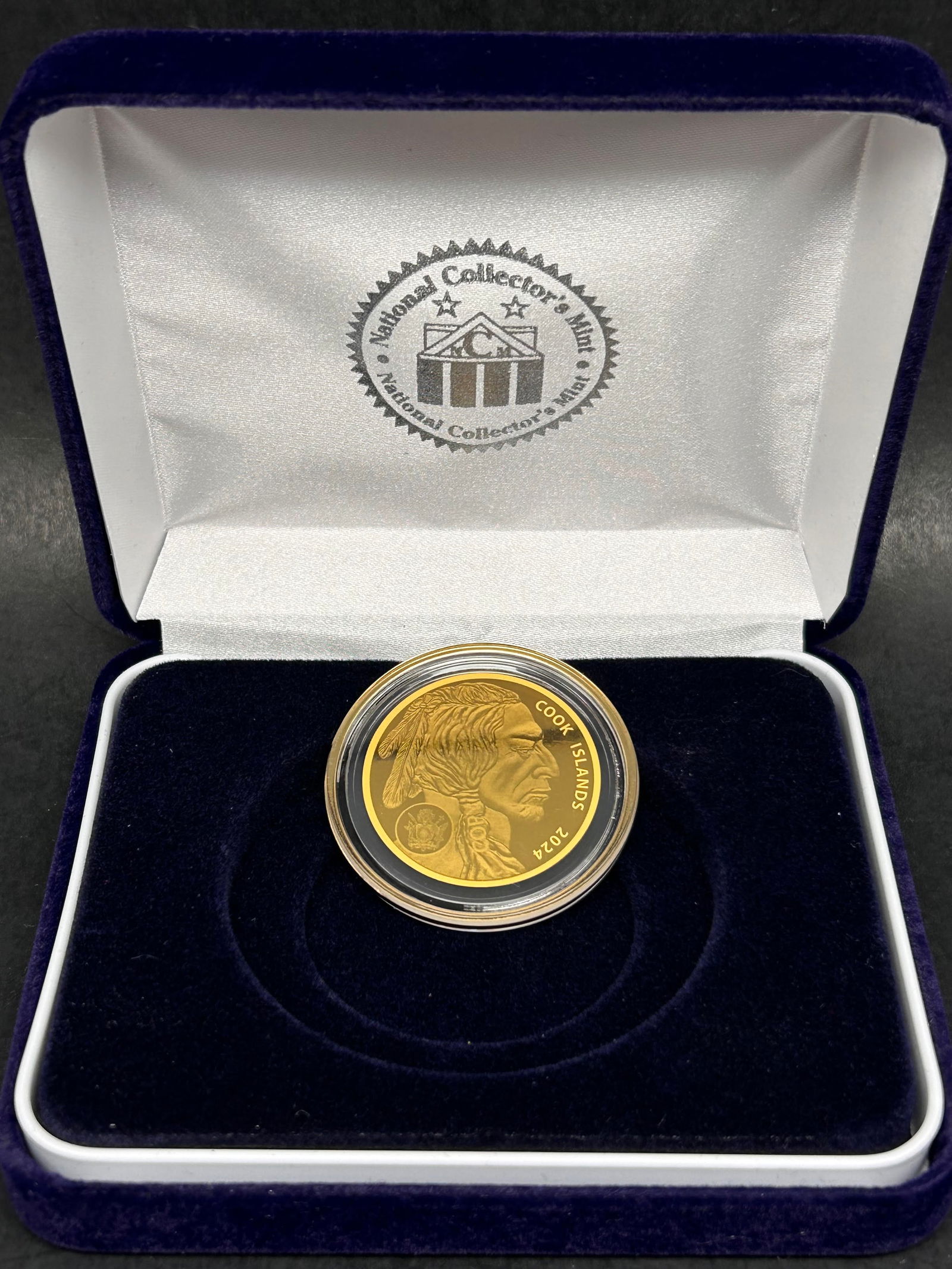 Buffalo $5 Coin, non-circulating Legal Tender Copy, 200mg of .9999 Fine Gold, American Indian (1 of 4)