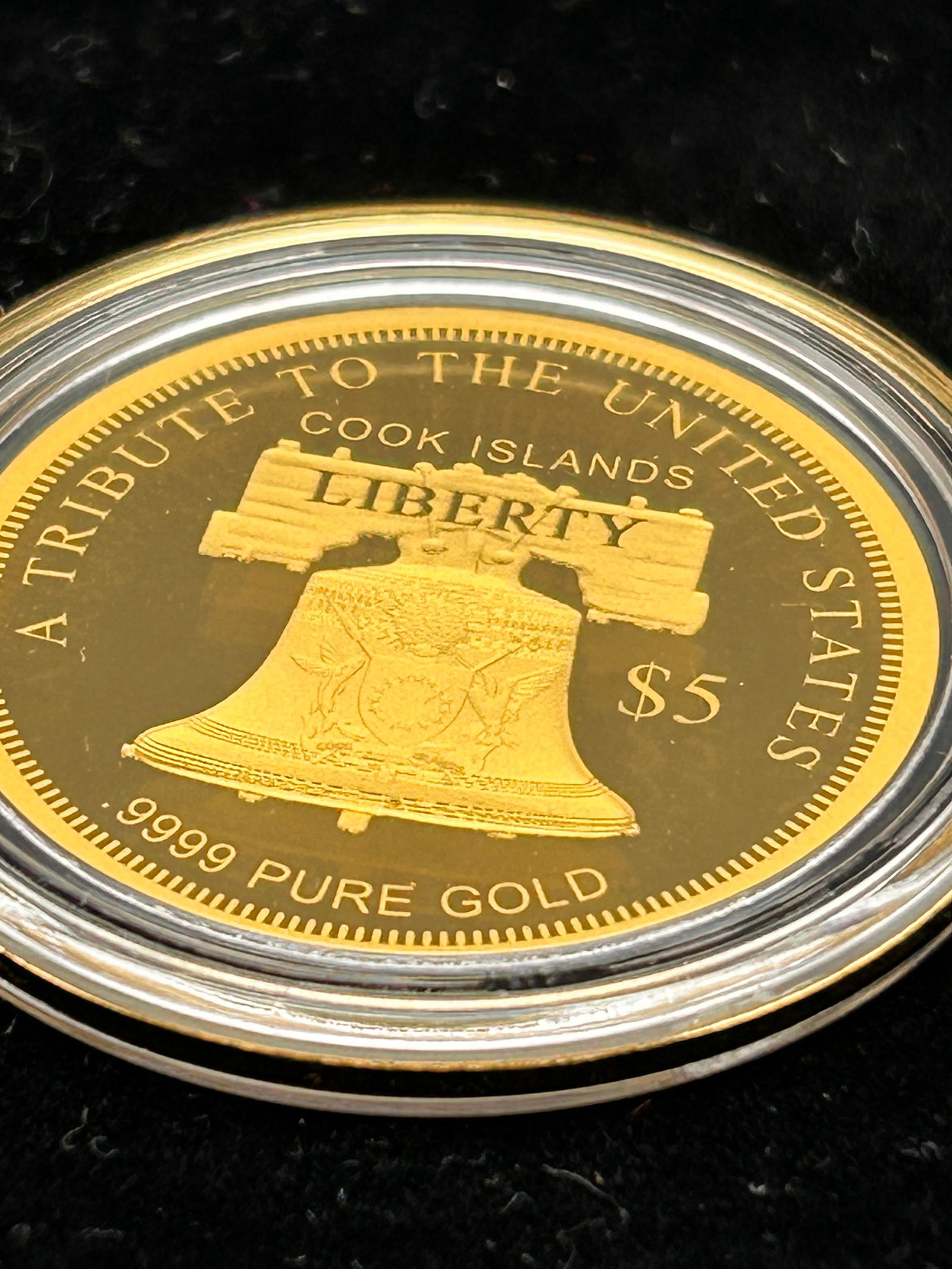 .9999 Pure Gold Statue of Libery $5 Coin, Non-Circulating Legal Tender, 200mg, with COA: Bidding on this item will be indication that the Bidder acknowledges that they have read and agreed to the Terms and Conditions posted to this Auction