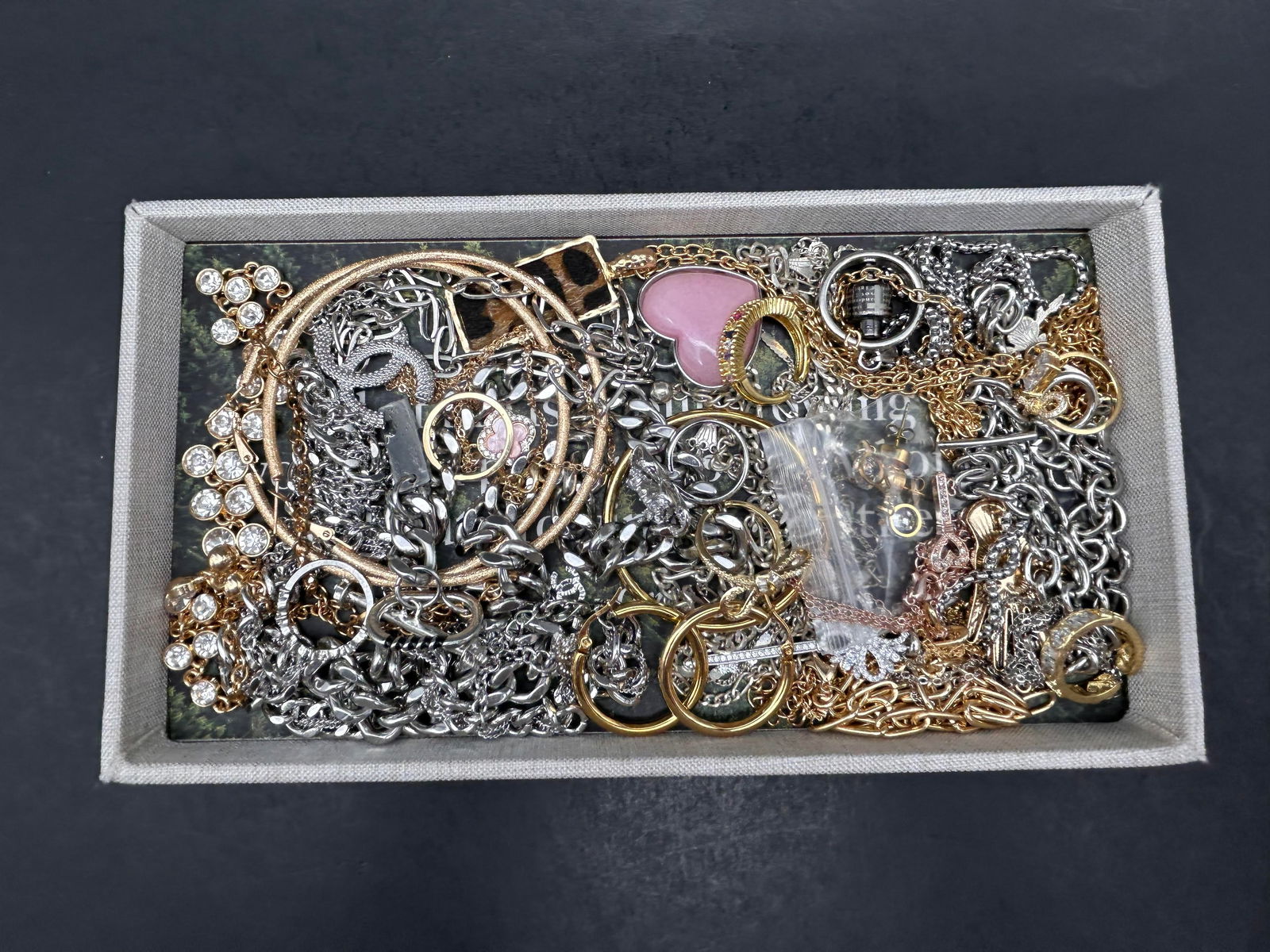 Oprah Daily Motivational Quote Jewelry Tray full of Various Unsearched Fashion Pieces, Most Wearable (1 of 4)