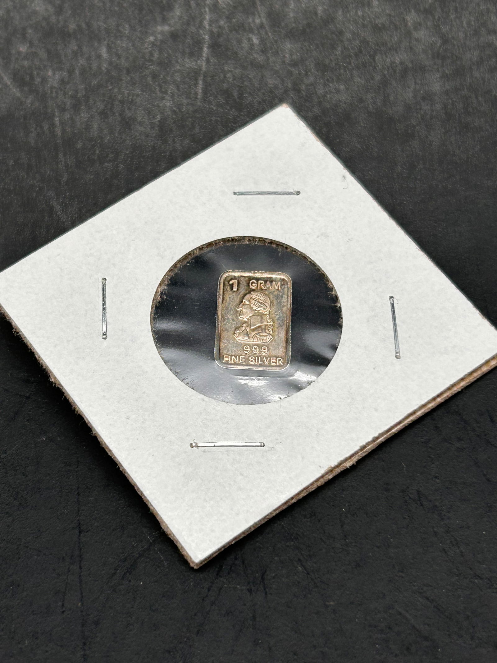 1 gram .999 Fine Silver Bar with Bust of George Washington, Silver Bullion (1 of 3)