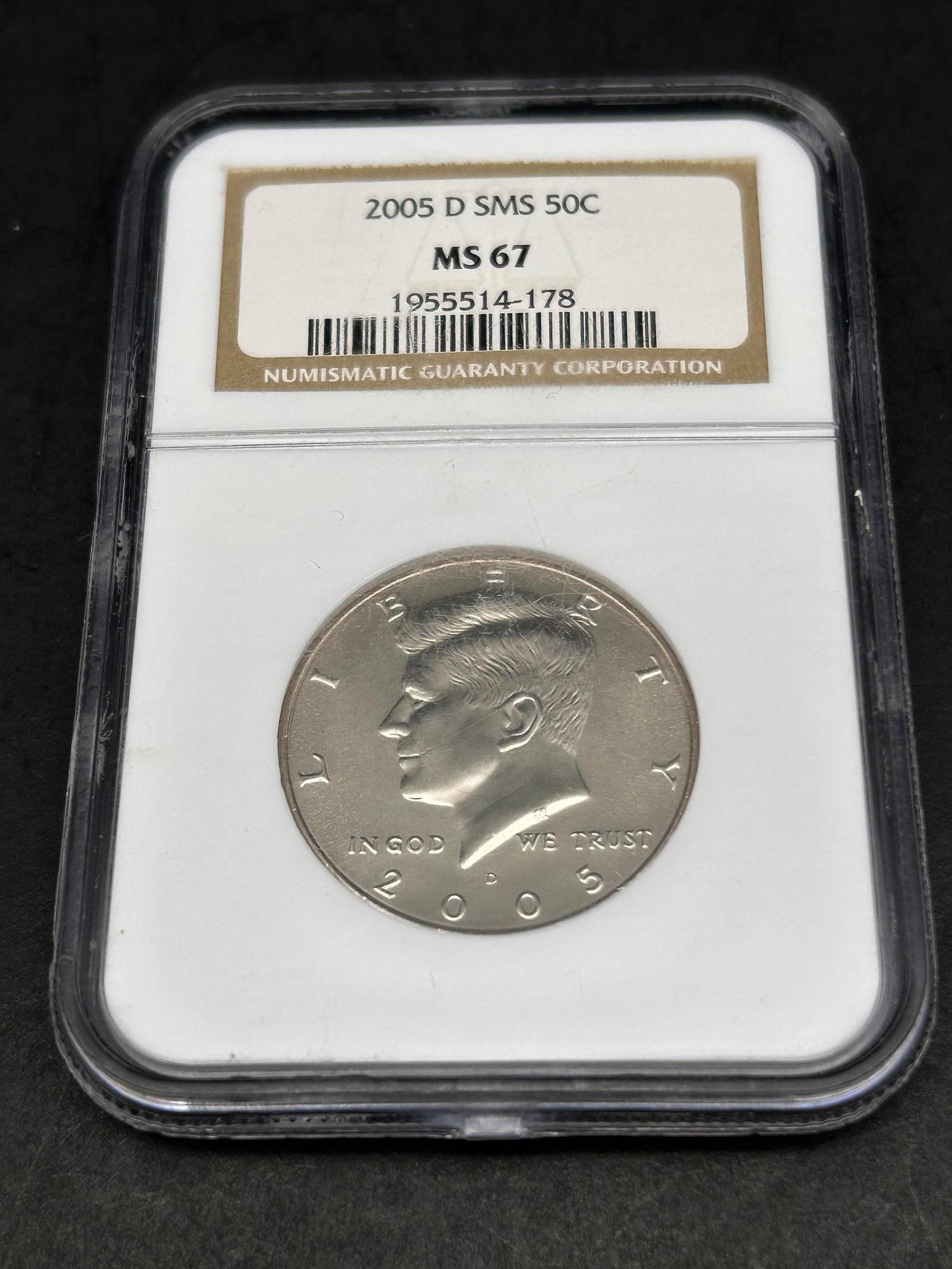 2005 D SMS 50c - Half Dollar, NGC Graded Coin, MS 67: Bidding on this item will be indication that the Bidder acknowledges that they have read and agreed to the Terms and Conditions posted to this Auction