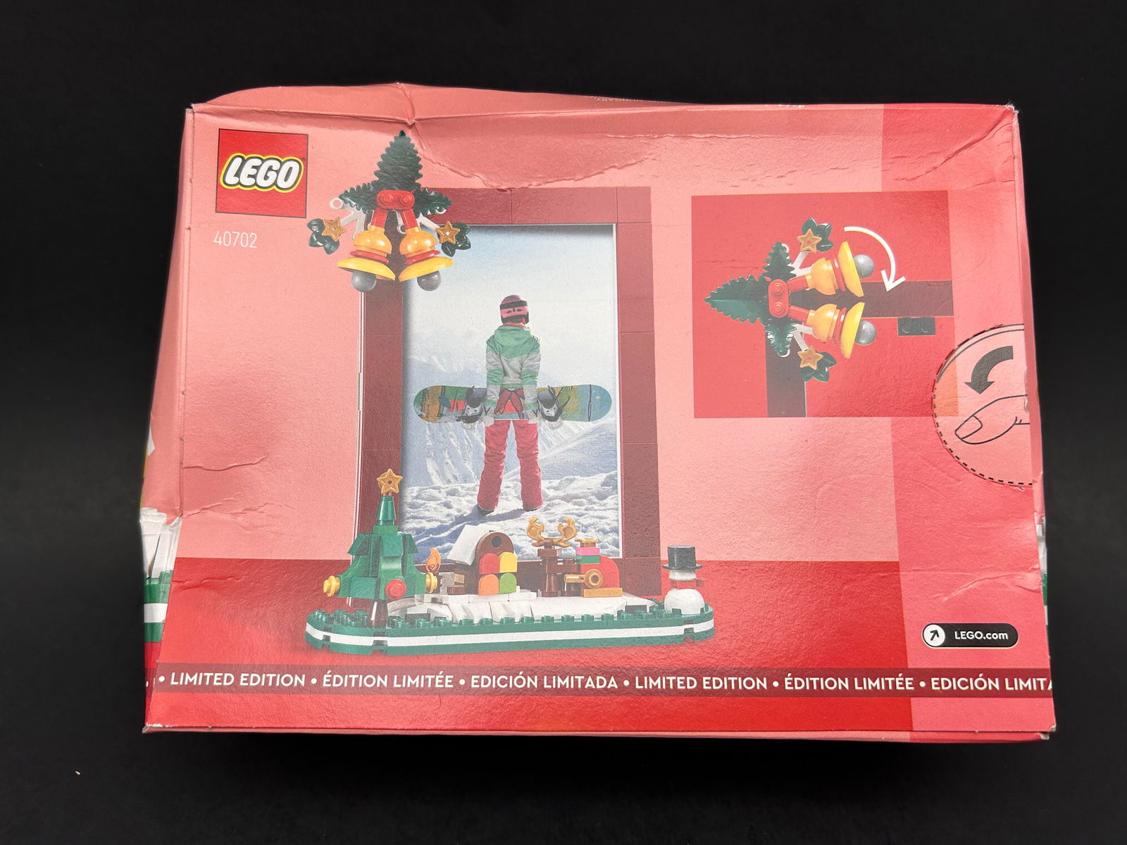 LEGO Set, Christmas Picture Frame, No. 40702, 209 pcs, Unopened, Box squished from Storage (1 of 4)