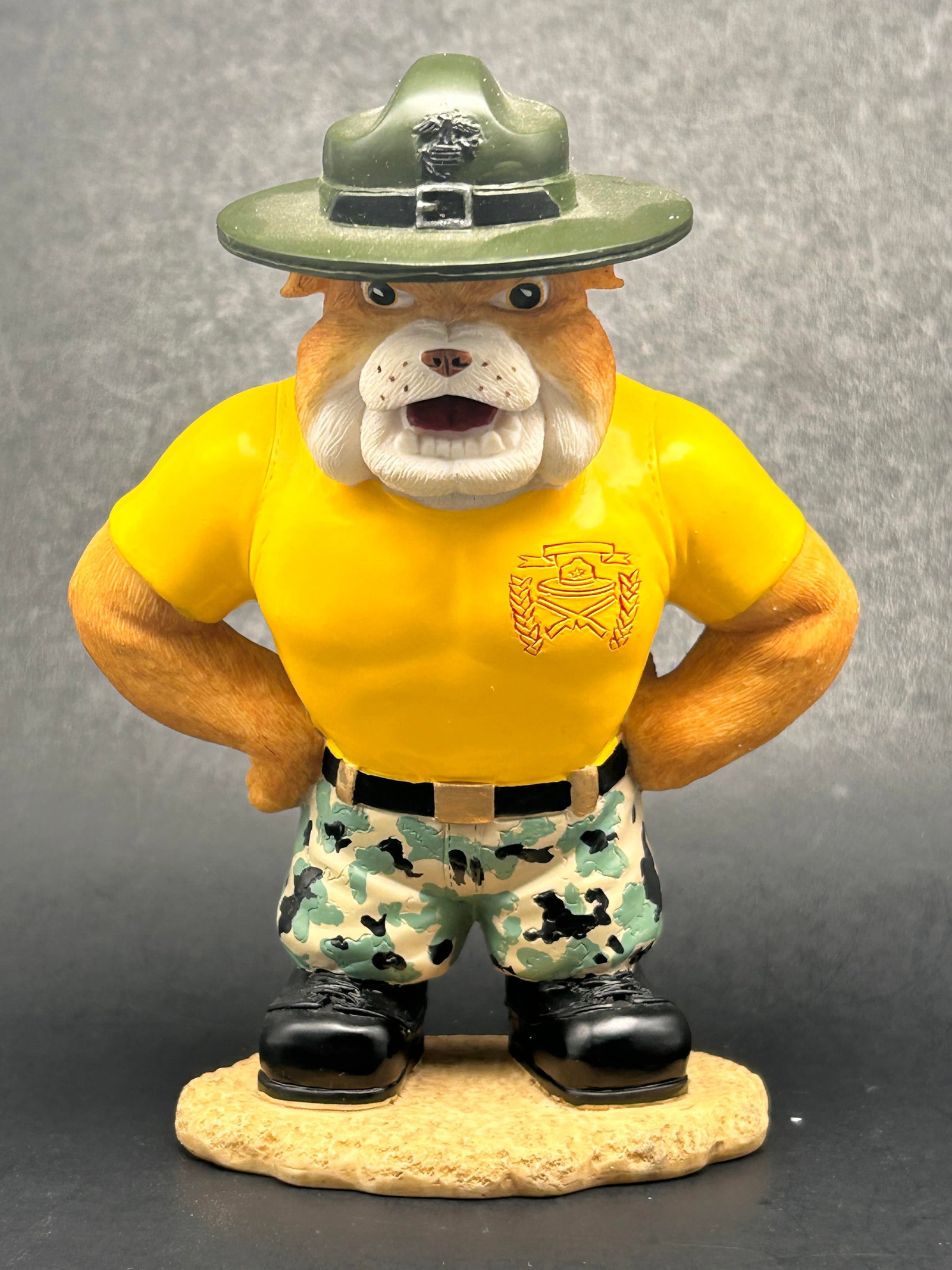 U.S.M.C. Barking Orders - Major Motivation, Hamilton Collection Numbered Figurine, Faithful Fuzzies: no COA Bidding on this item will be indication that the Bidder acknowledges that they have read and agreed to the Terms and Conditions posted to this Auction