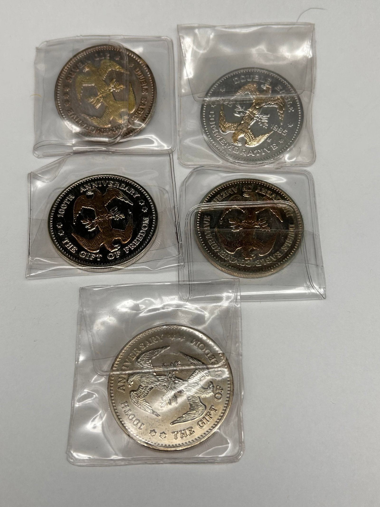 Commemorative Coin Lot - Columbus, Mt. Rushmore, Statue of Liberty, American Eagle, Double Eagles (1 of 5)