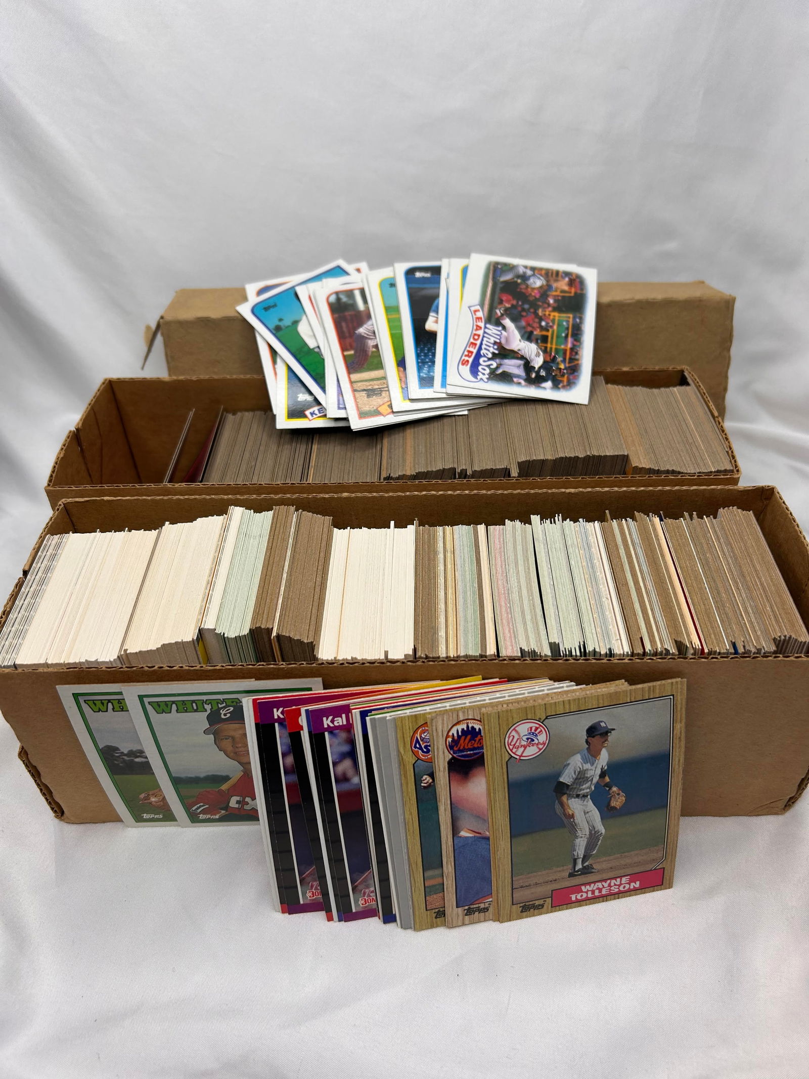 Large Collection of Baseball Cards, Stored in 2 x 11" boxes, Each about 2 lb (1 of 3)