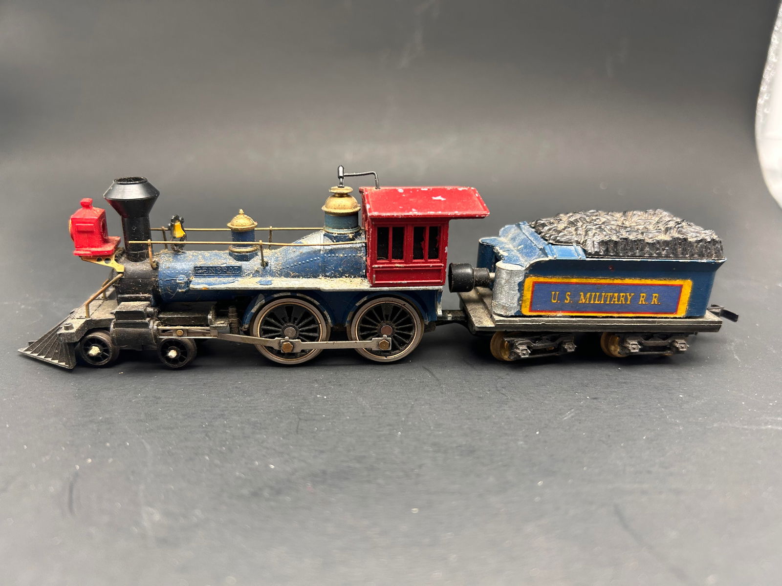 U.S. Military R.R. Mantua 3240 4-4-0 General Locomotive and Tender, HO scale model train, 7": Bidding on this item will be indication that the Bidder acknowledges that they have read and agreed to the Terms and Conditions posted to this Auction