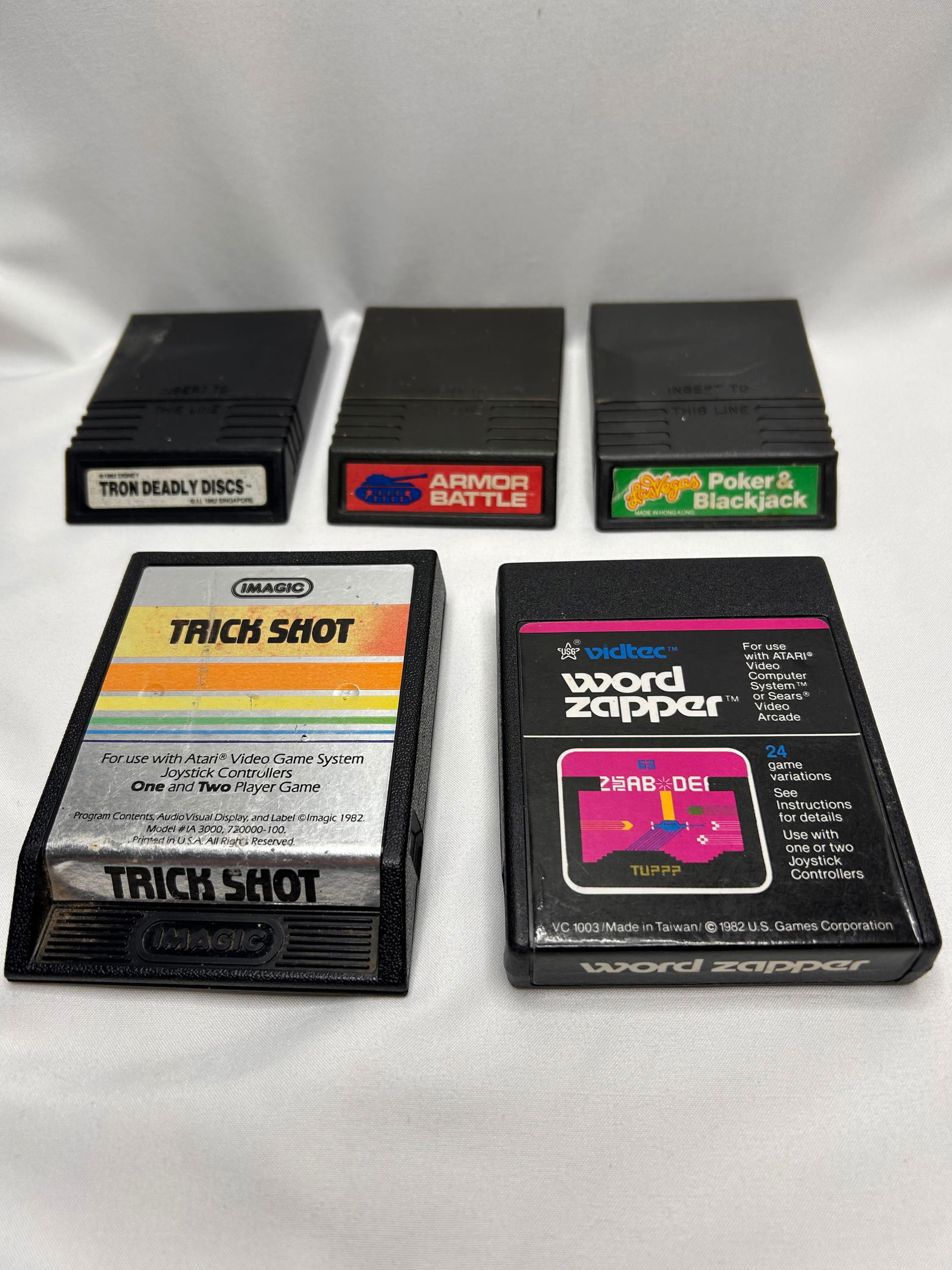 Early 1980s ATARI Video Computer System or Sears Video Arcade Game Cartridges (1 of 3)