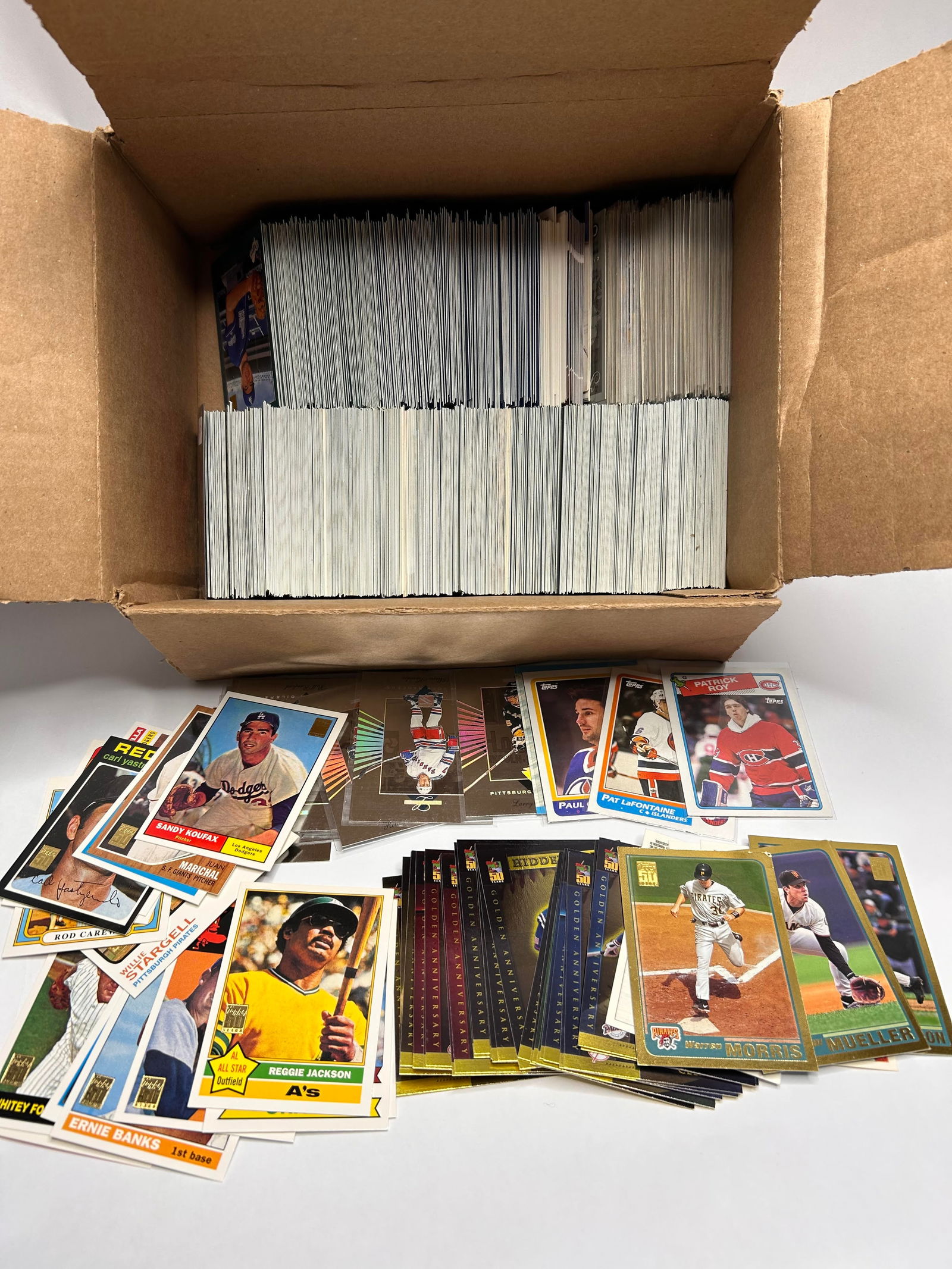 Topps 50 Years Golden Anniversary MLB Baseball Trading Cards plus other styles, Box 11 x 8" (1 of 4)